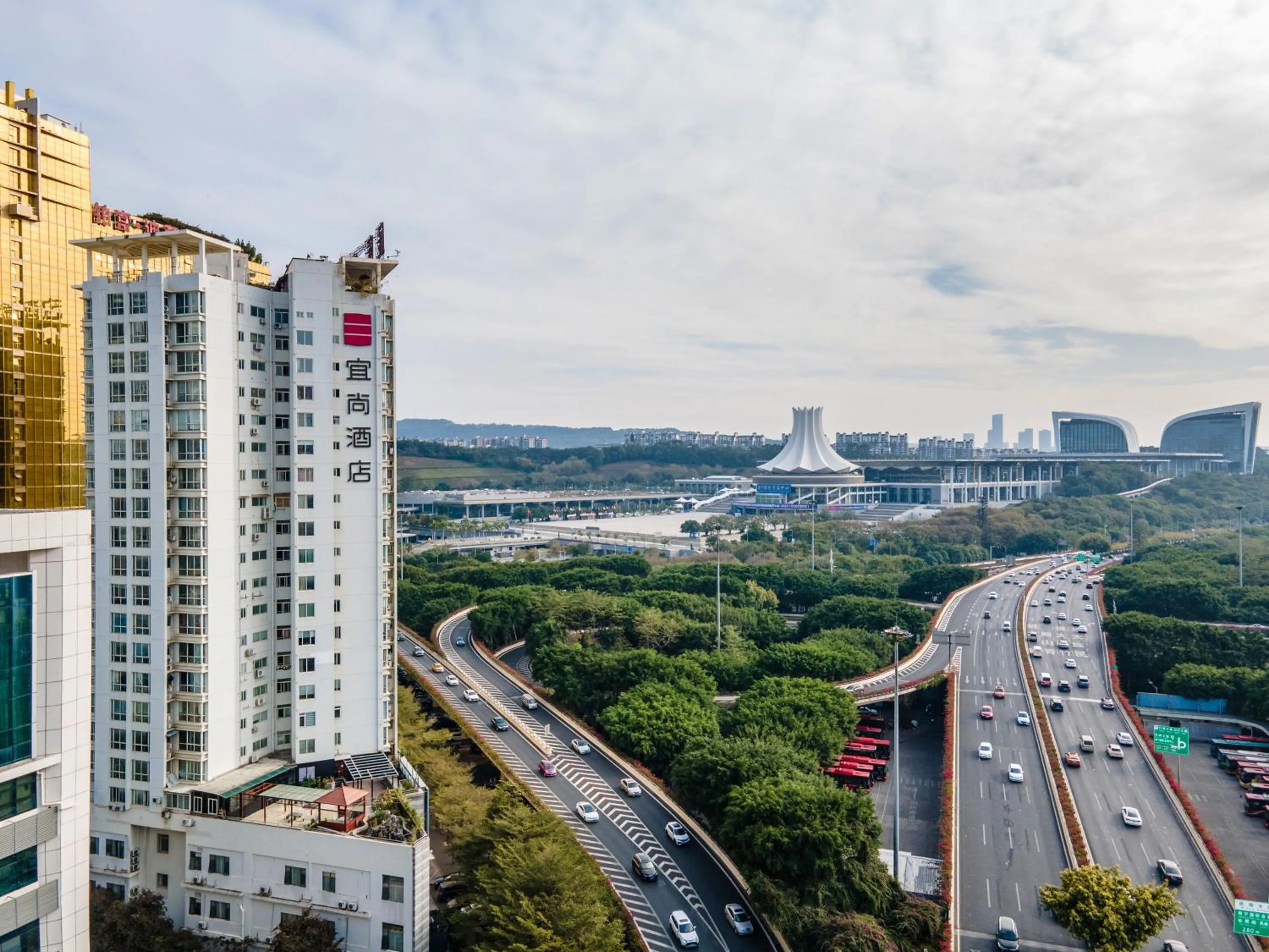 Property building in Echarm Hotel Nanning the MixC Exhibition Center Metro Station