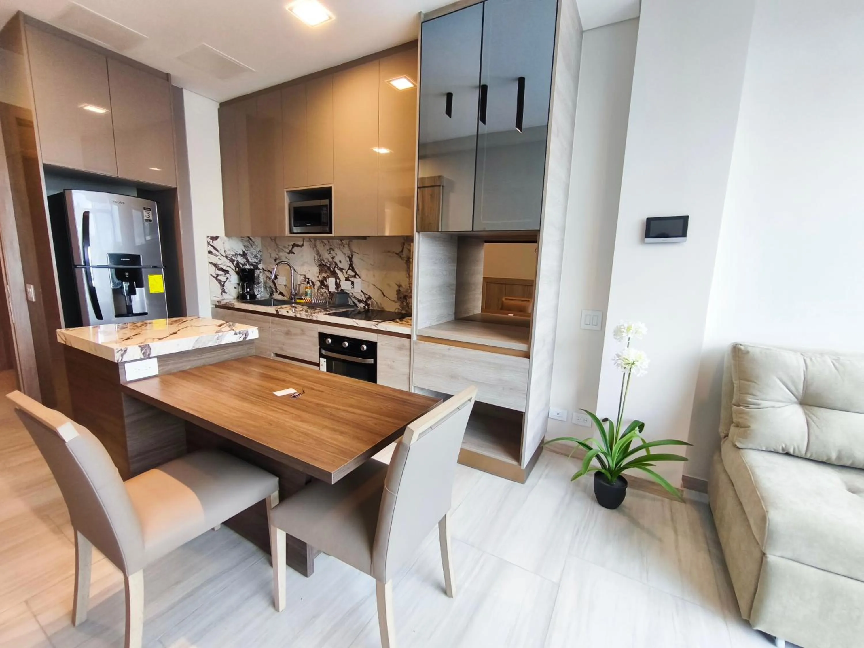 Seating area in New Coliving Ecuador Luxury Residences