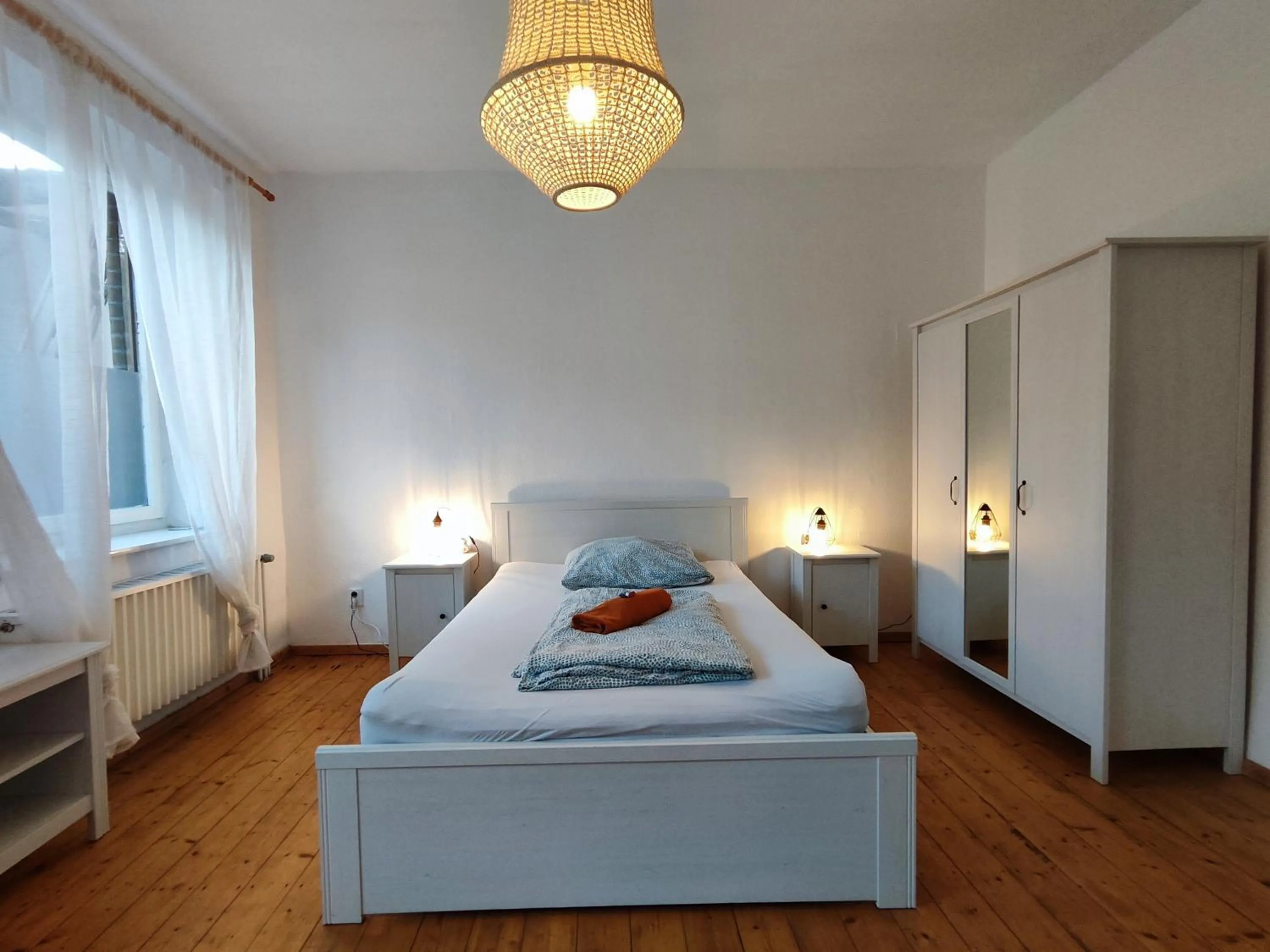 Bed in Siegburg Apartment