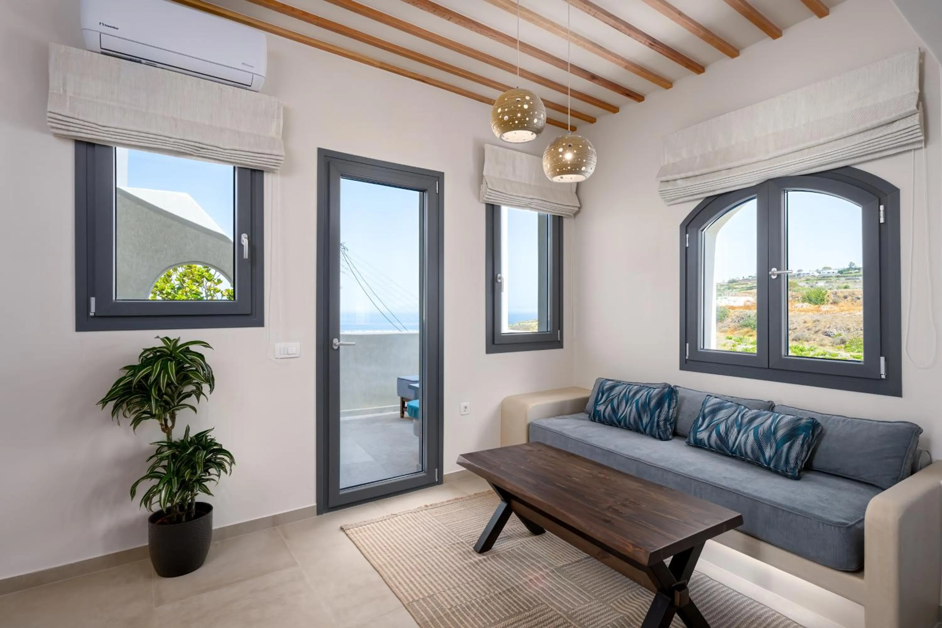 Seating area in Galaria Serenity Suites