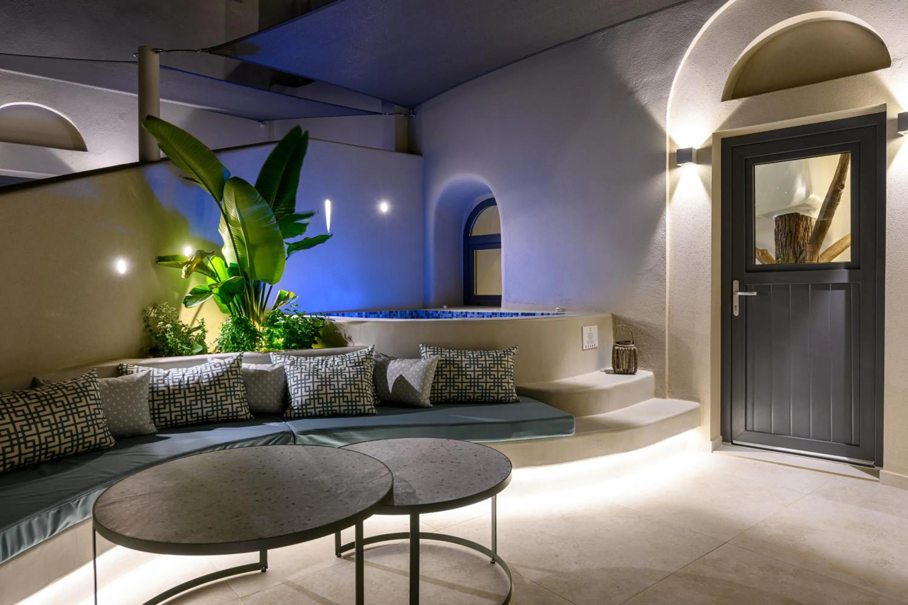 Seating area in Galaria Serenity Suites