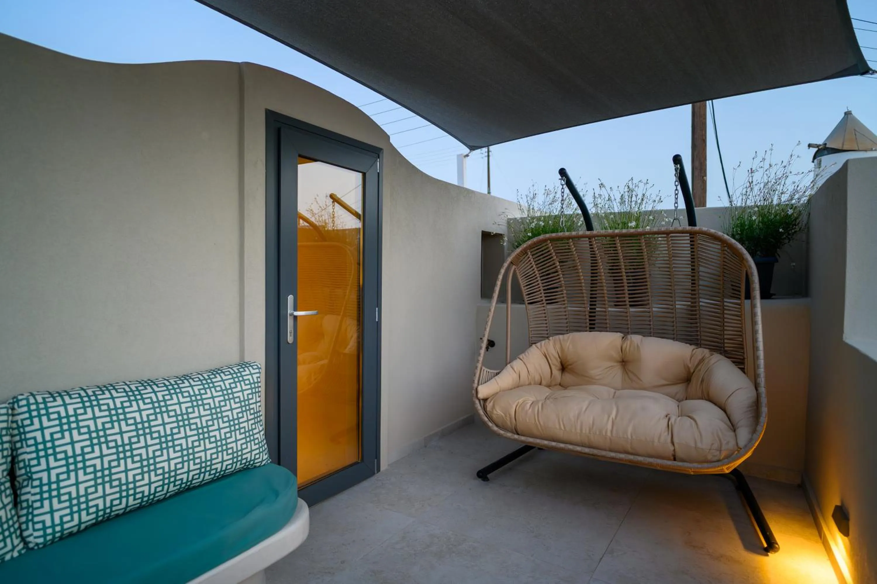 Seating area in Galaria Serenity Suites