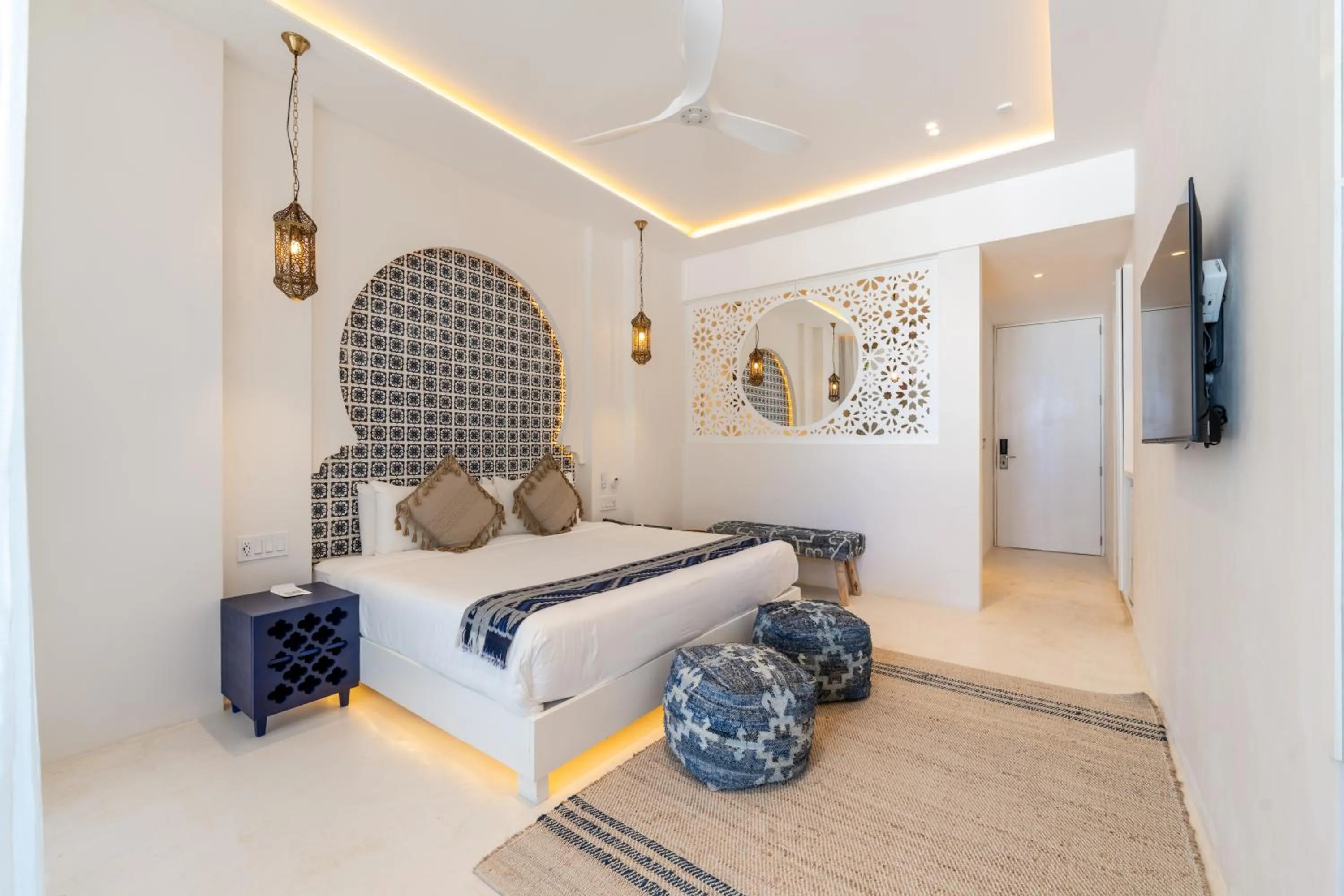 Bed in Sana Tulum Beachfront Boutique Hotel