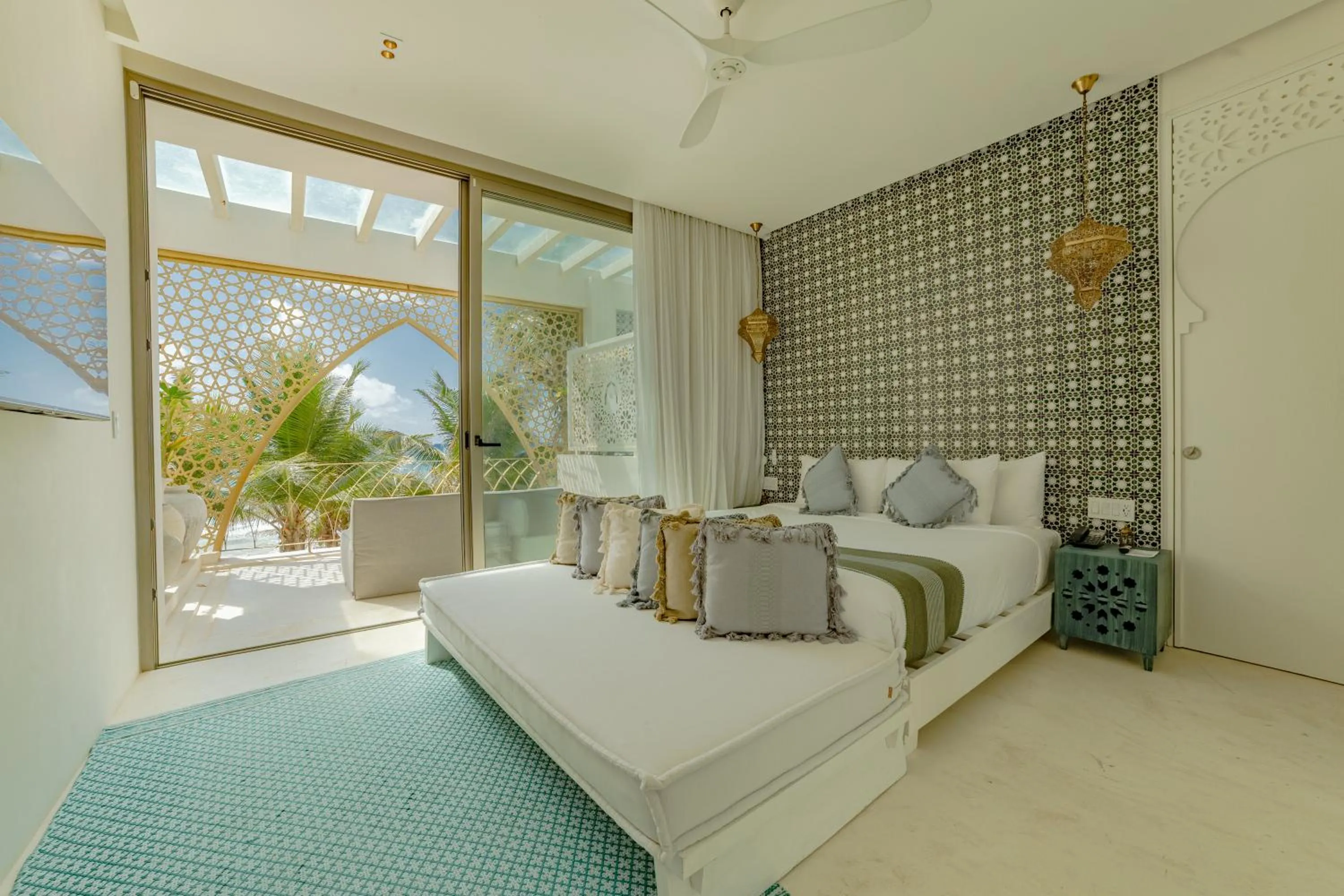 Bed in Sana Tulum Beachfront Boutique Hotel