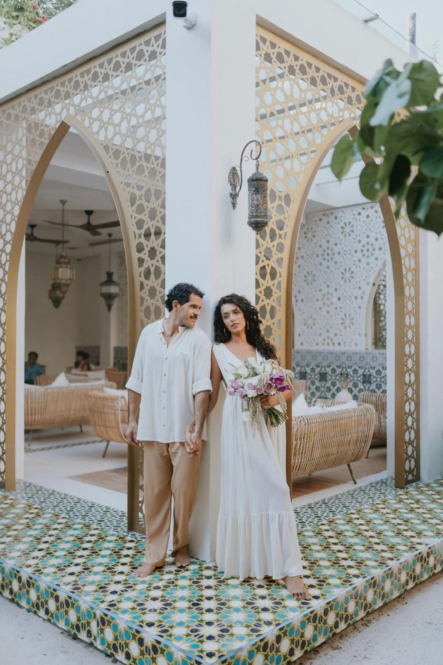 People, Bed in Sana Tulum Beachfront Boutique Hotel