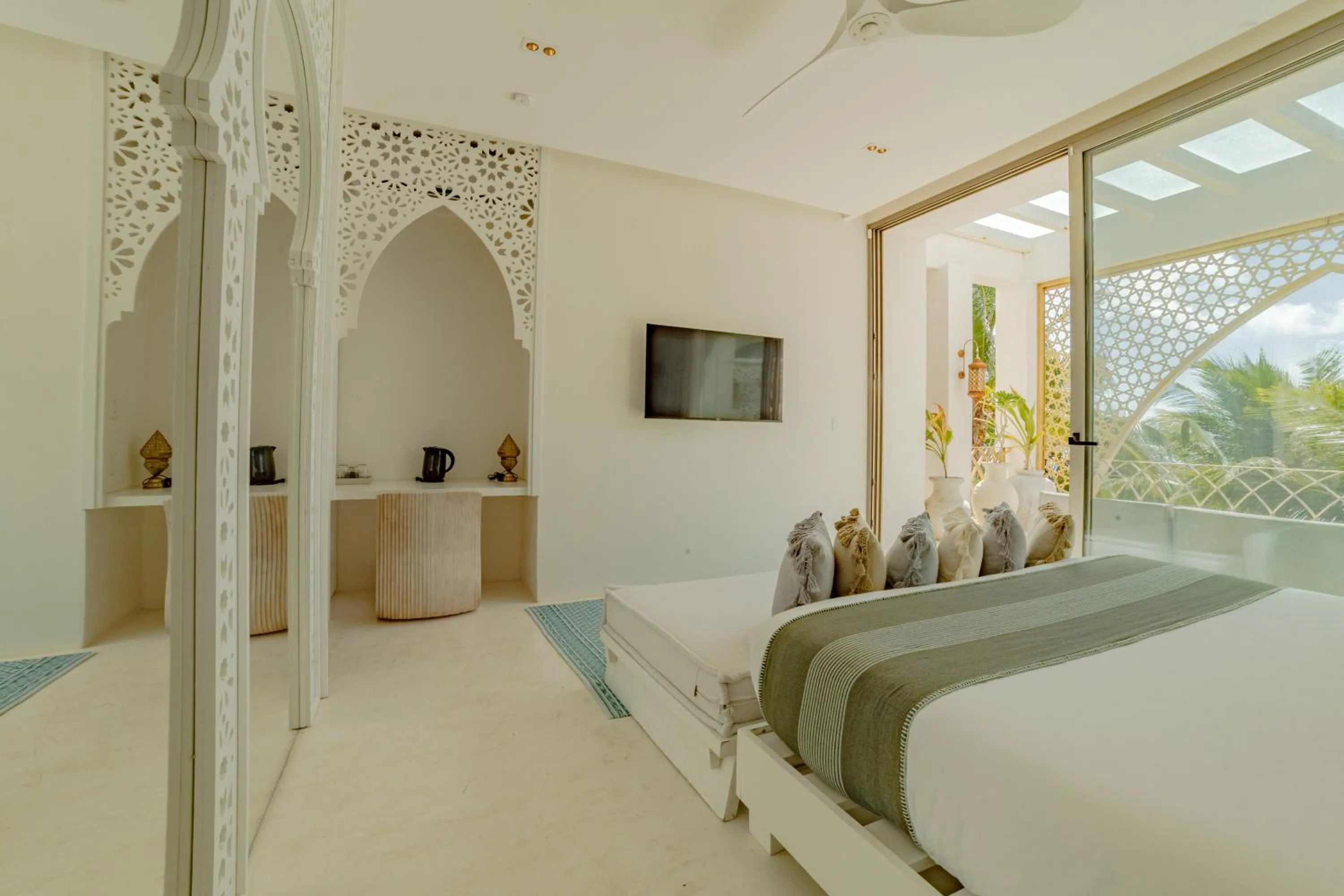 Bed in Sana Tulum Beachfront Boutique Hotel