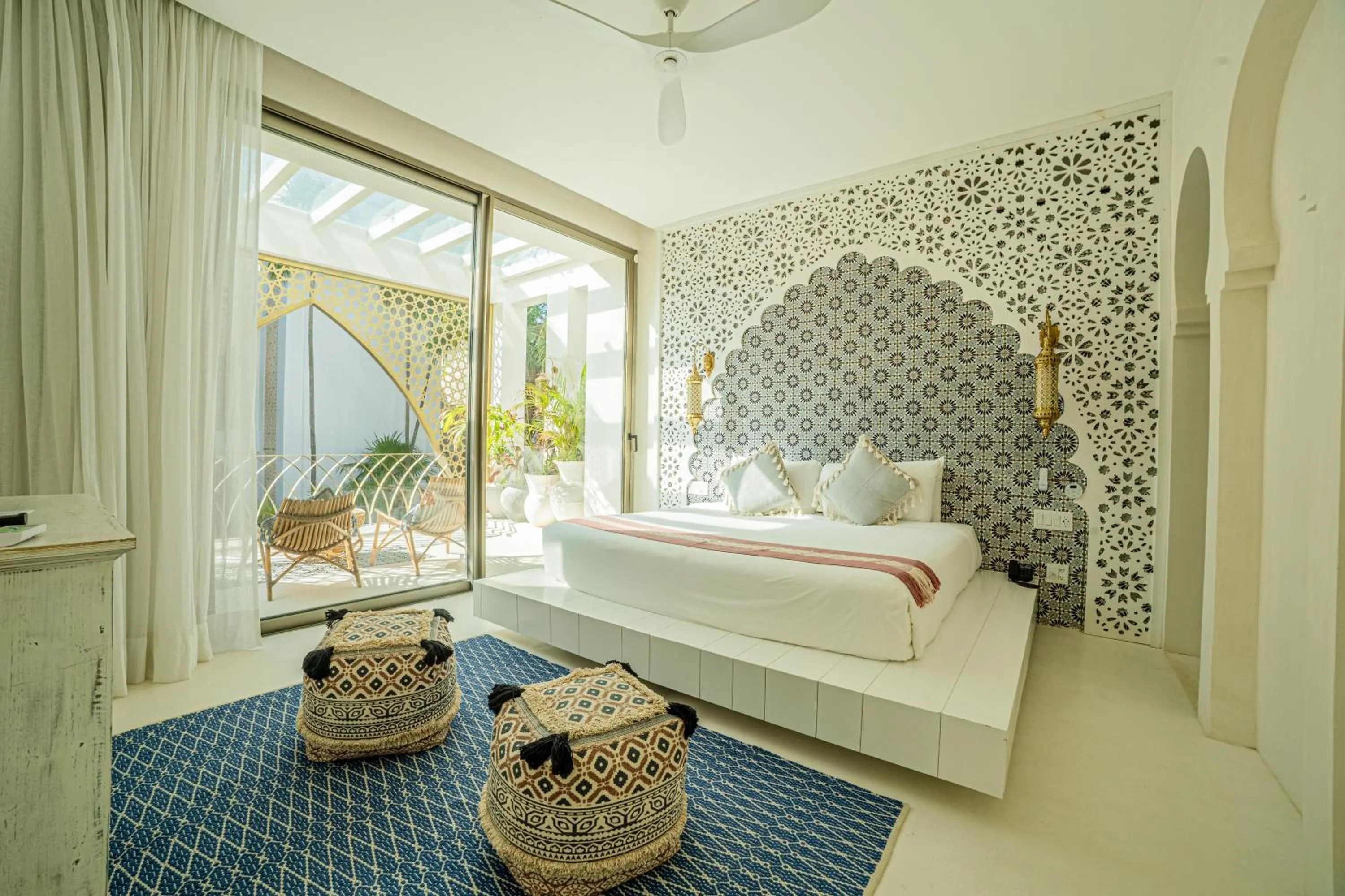 Bed in Sana Tulum Beachfront Boutique Hotel