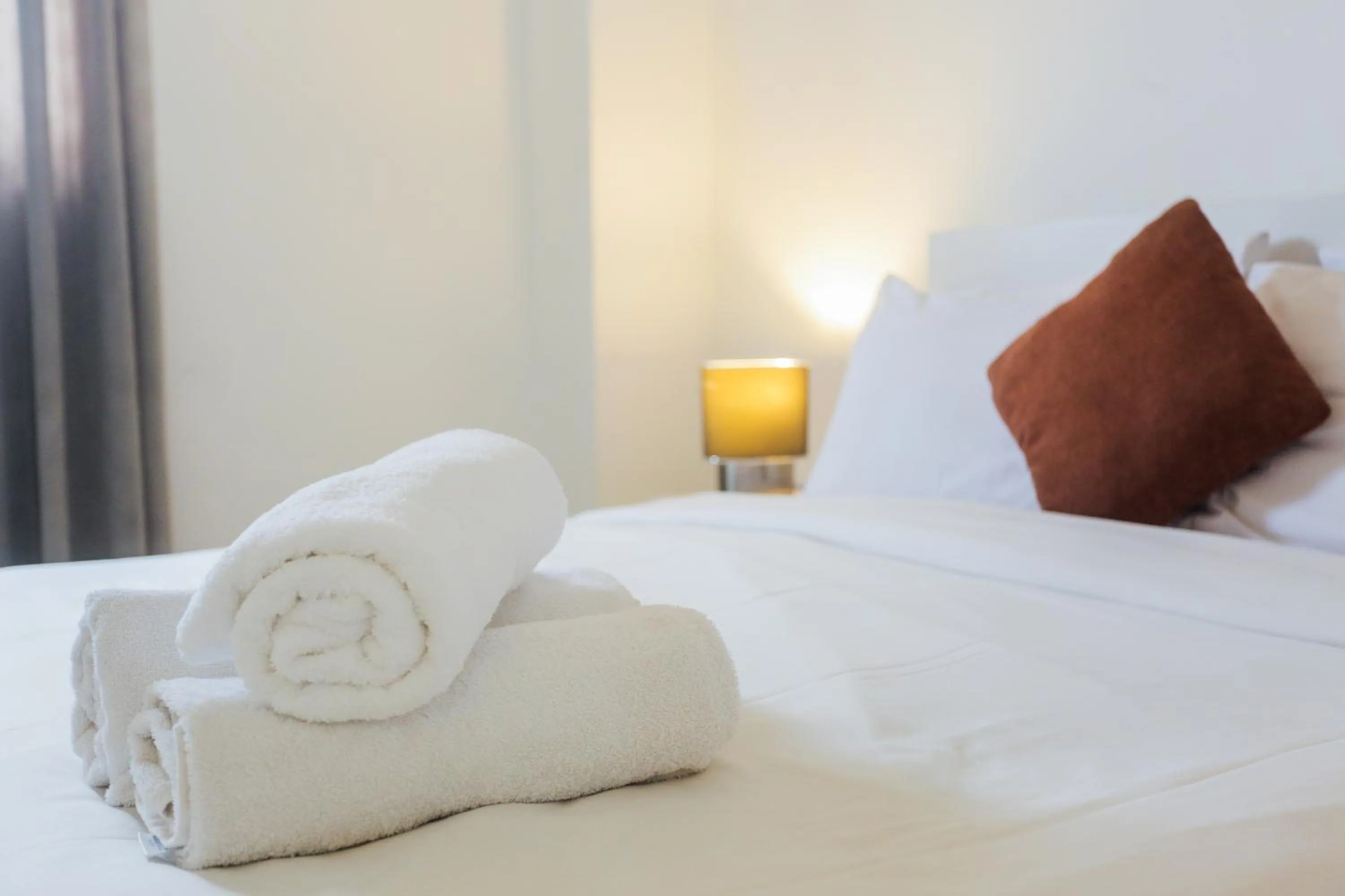 towels, Bed in Accra Luxury Apartments at Clifton Place