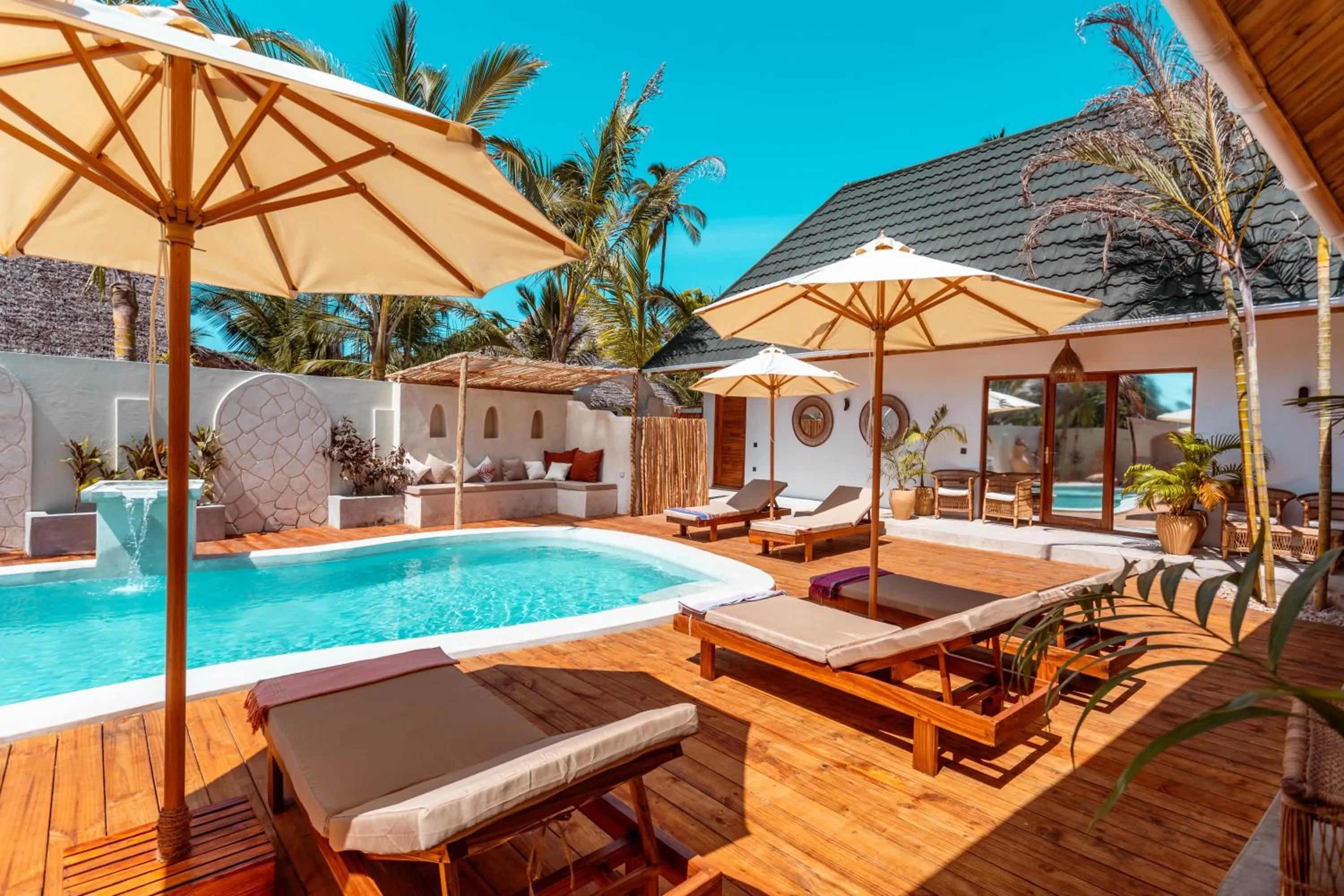 Pool view in Casa Ananda Boutique Hotel