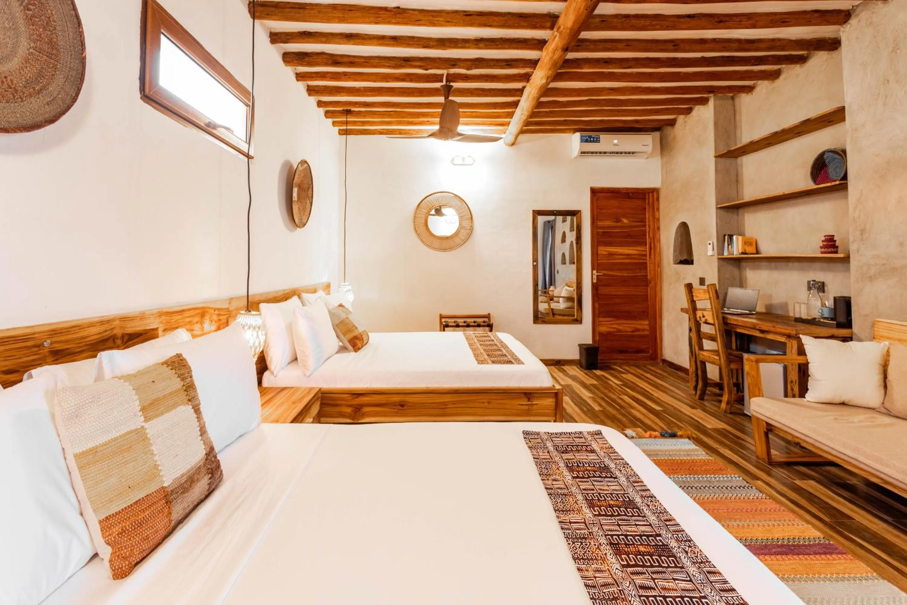 Bed in Casa Ananda Boutique Hotel