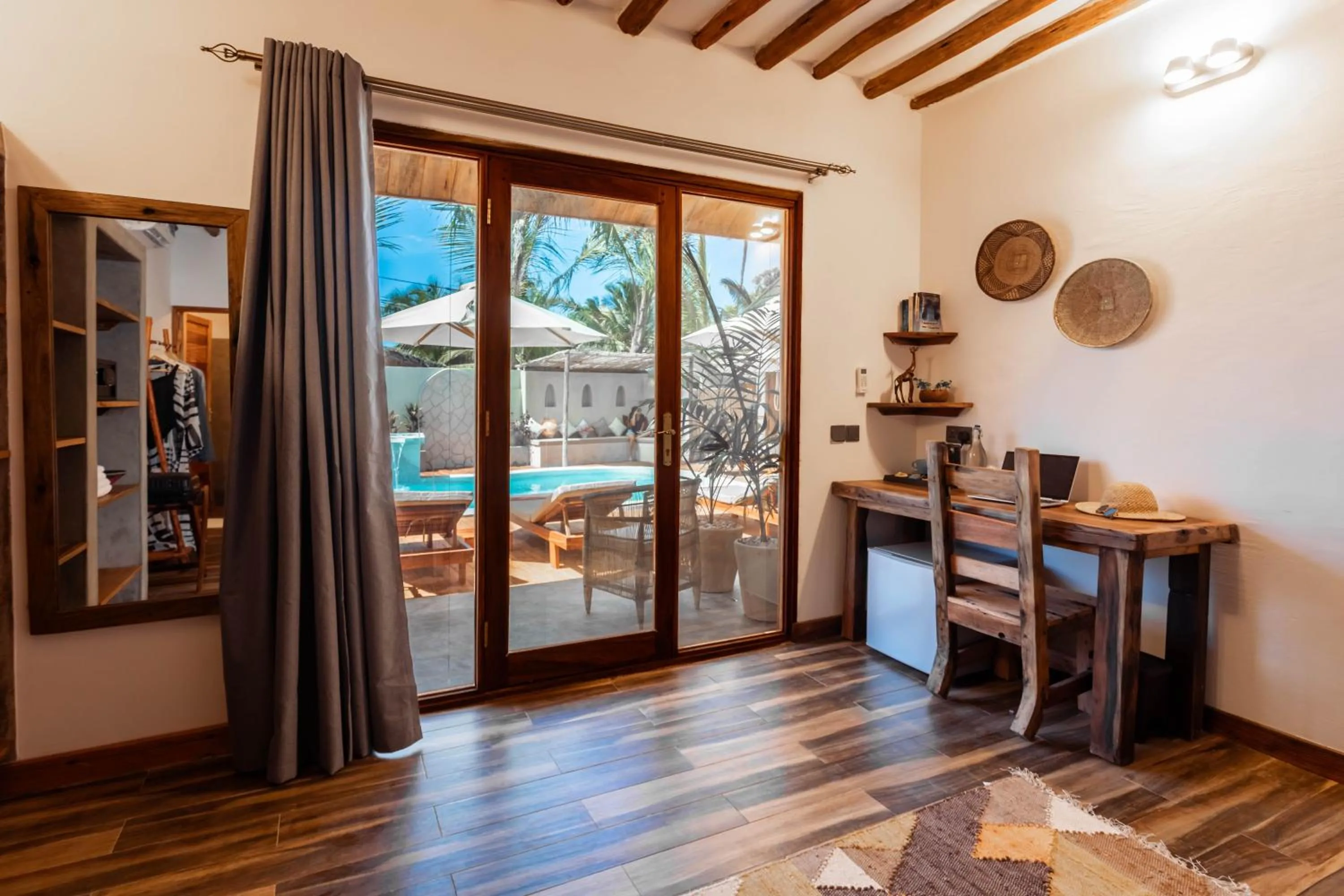 Pool view in Casa Ananda Boutique Hotel