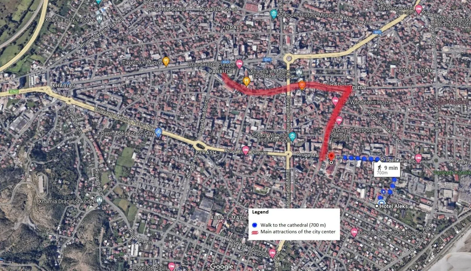 City view in Hotel Aleks