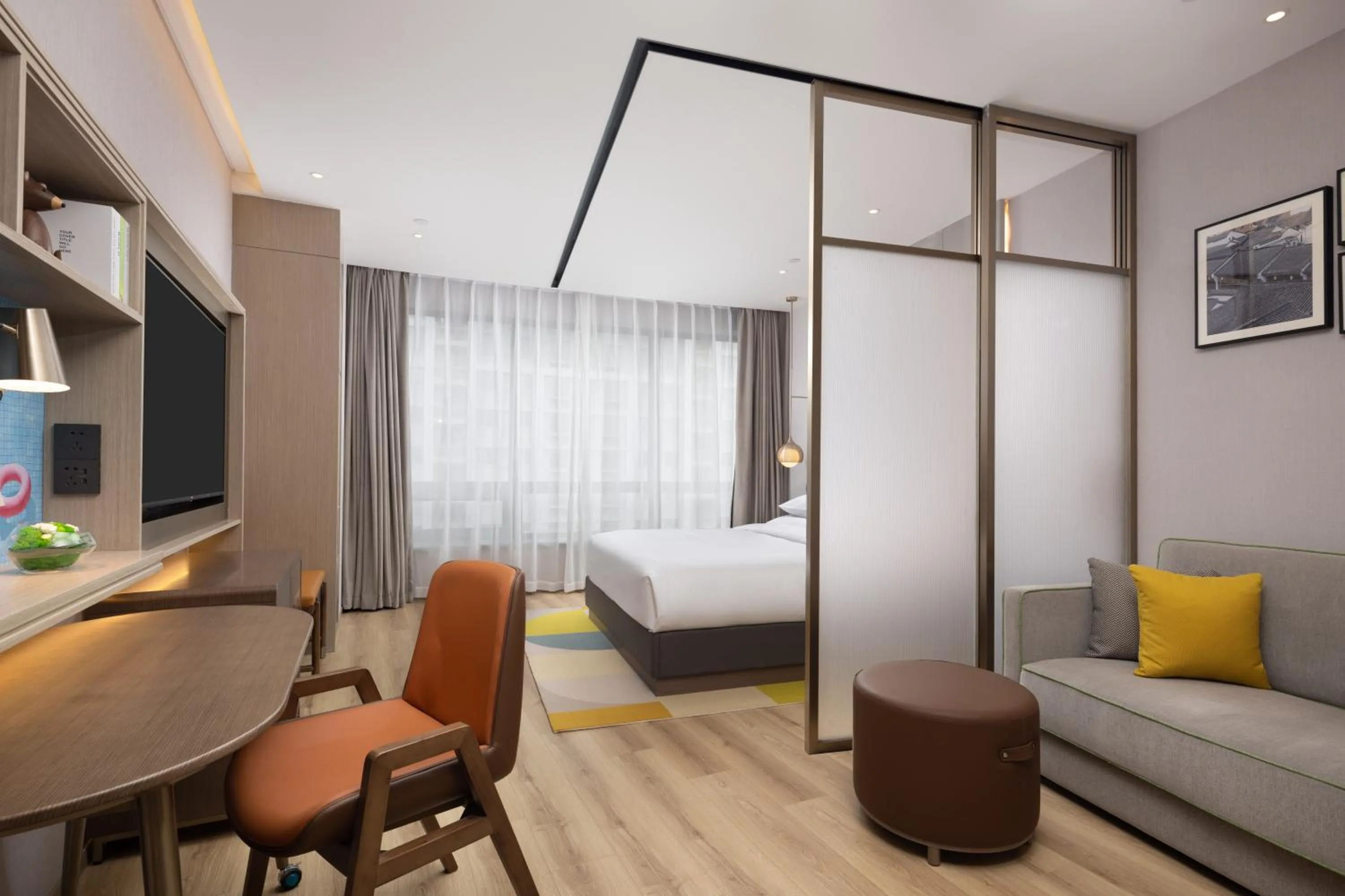 Bed in Home2 Suite by Hilton Hangzhou East Railway Station