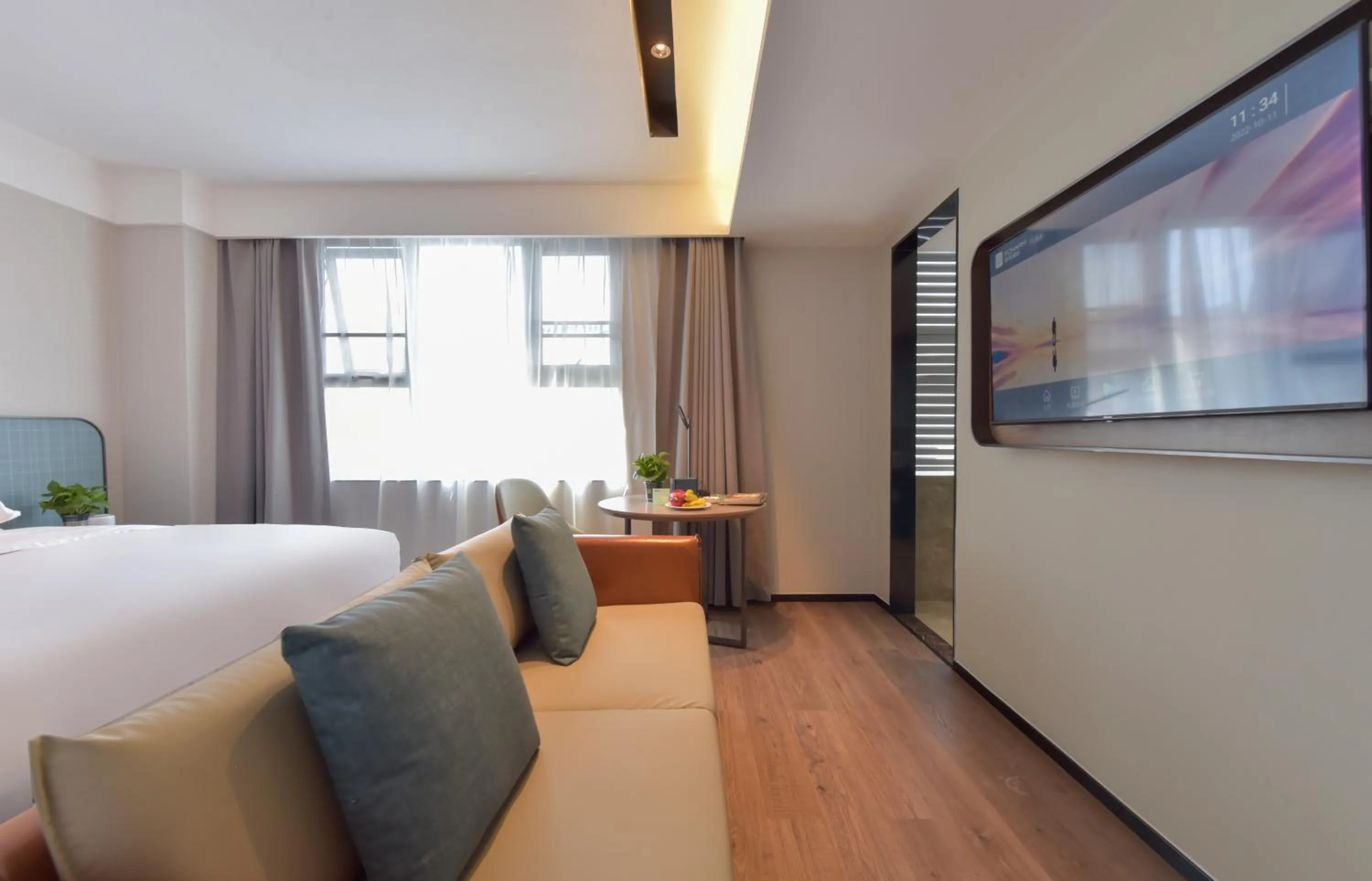 Seating area in Echarm Hotel Guilin Guanyang Yunshuiyao Branch