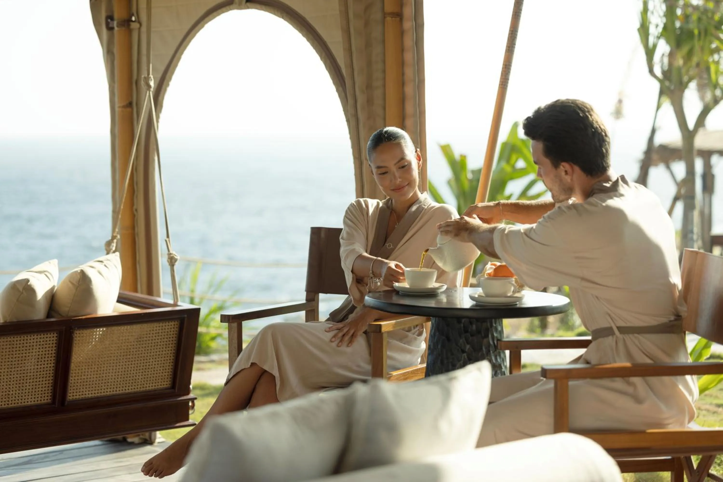 Seating area in ARNA Suites and Ocean Lounge