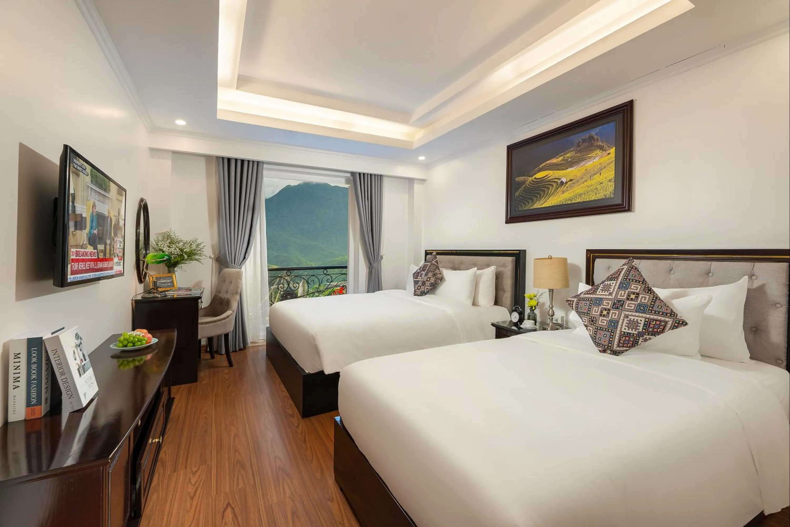 Bed in Sapa Praha Hotel