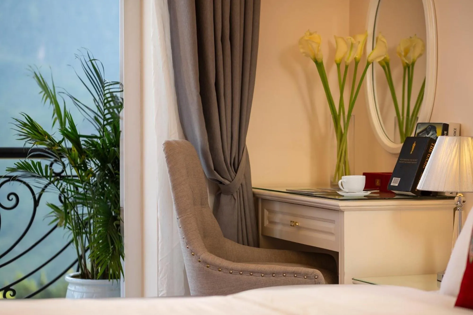 Seating area, Bed in Sapa Praha Hotel