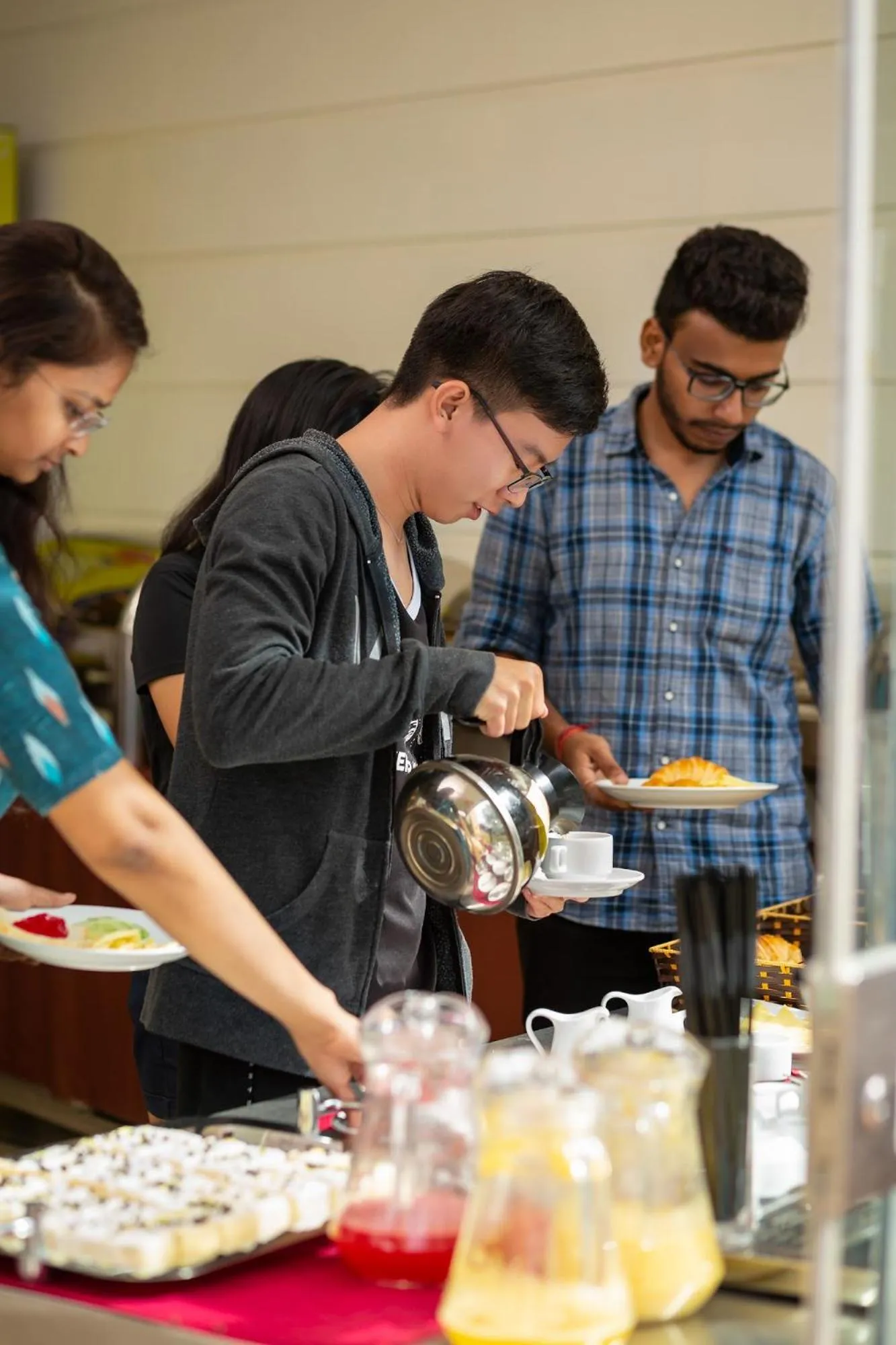 group of guests in Sapa Praha Hotel