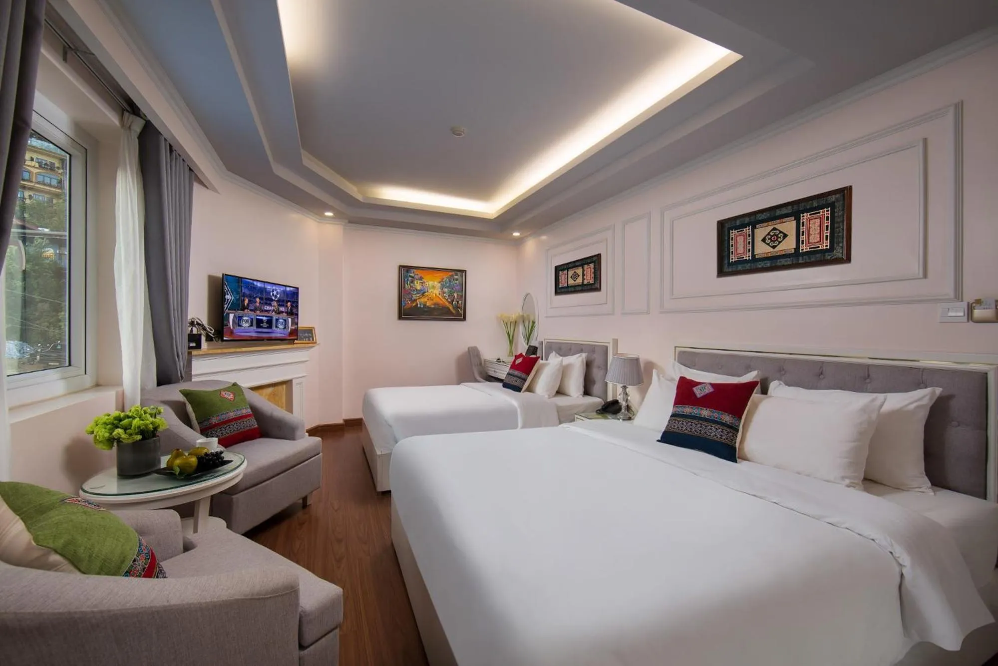 Bed in Sapa Praha Hotel