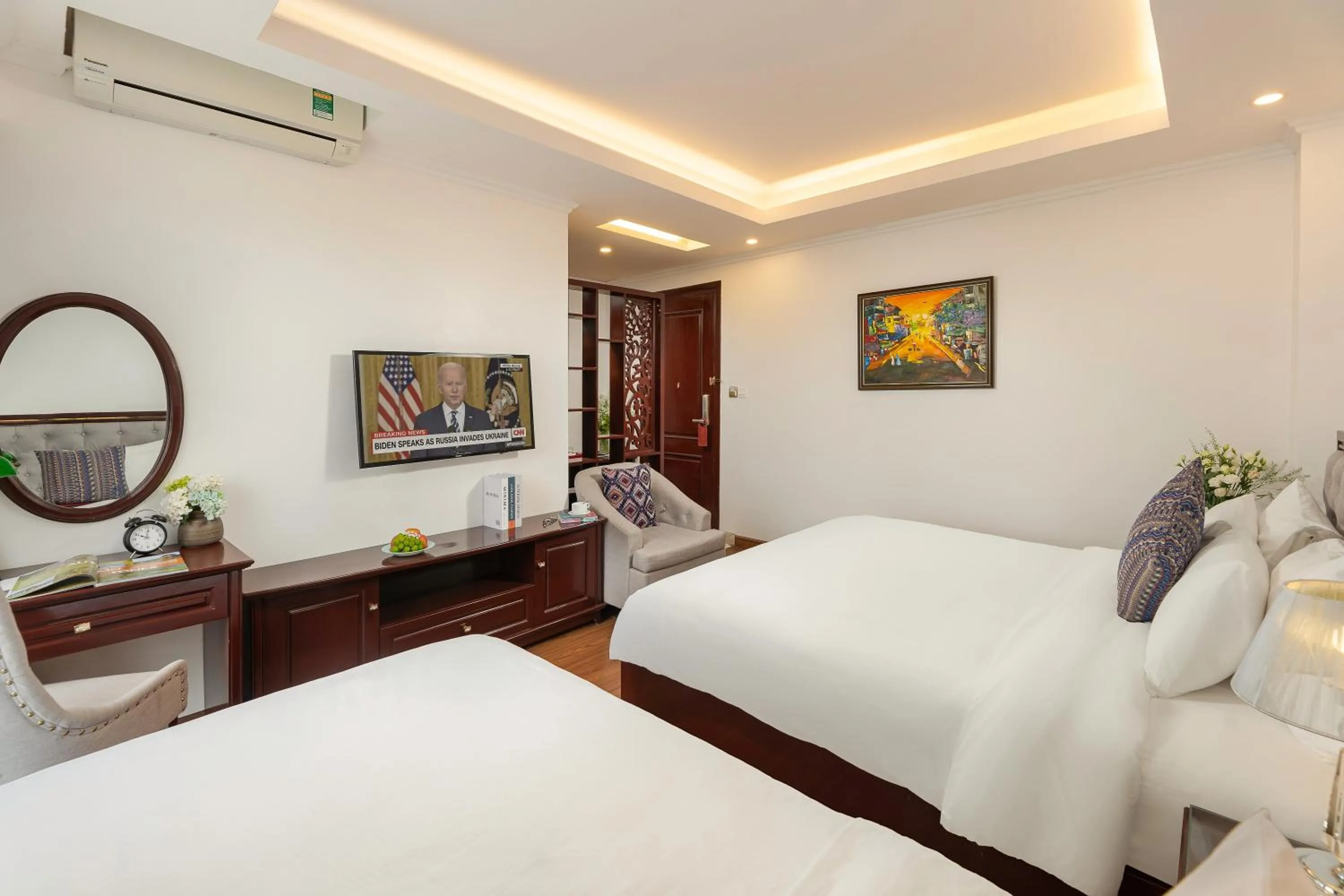 Bed in Sapa Praha Hotel