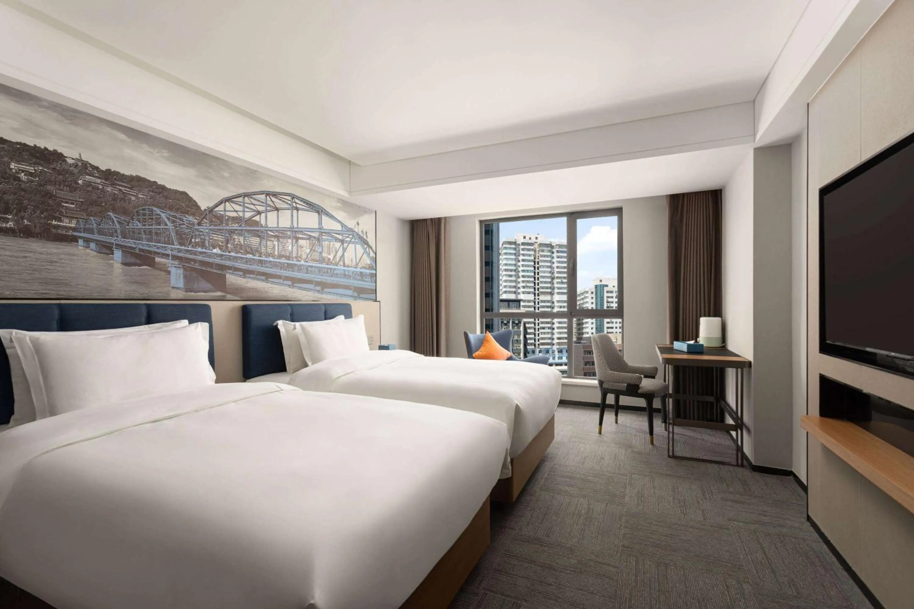 Photo of the whole room, Bed in Days Inn by Wyndham Lanzhou Chengguan