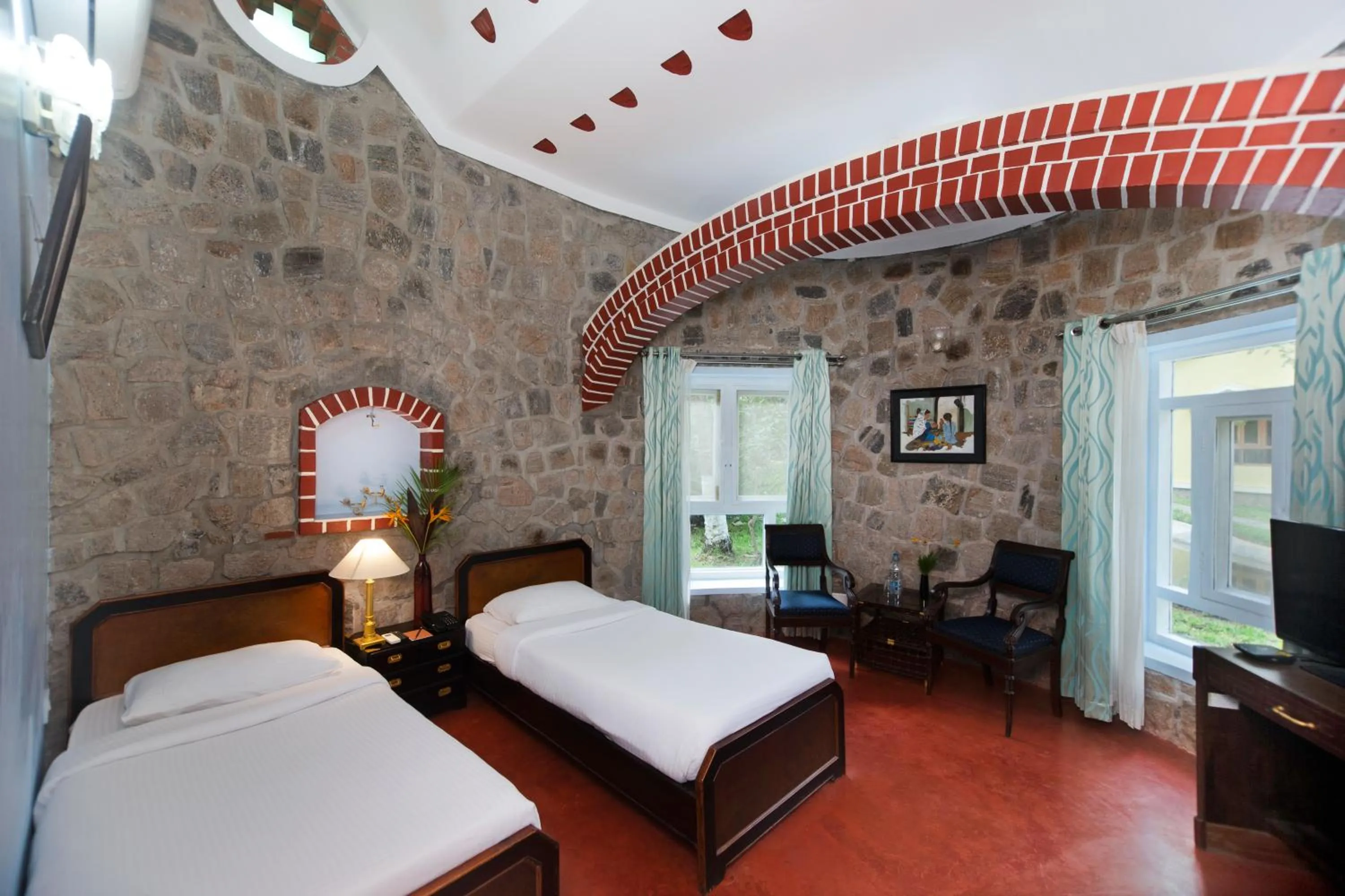 Bedroom, Bed in Kairali - The Ayurvedic Healing Village