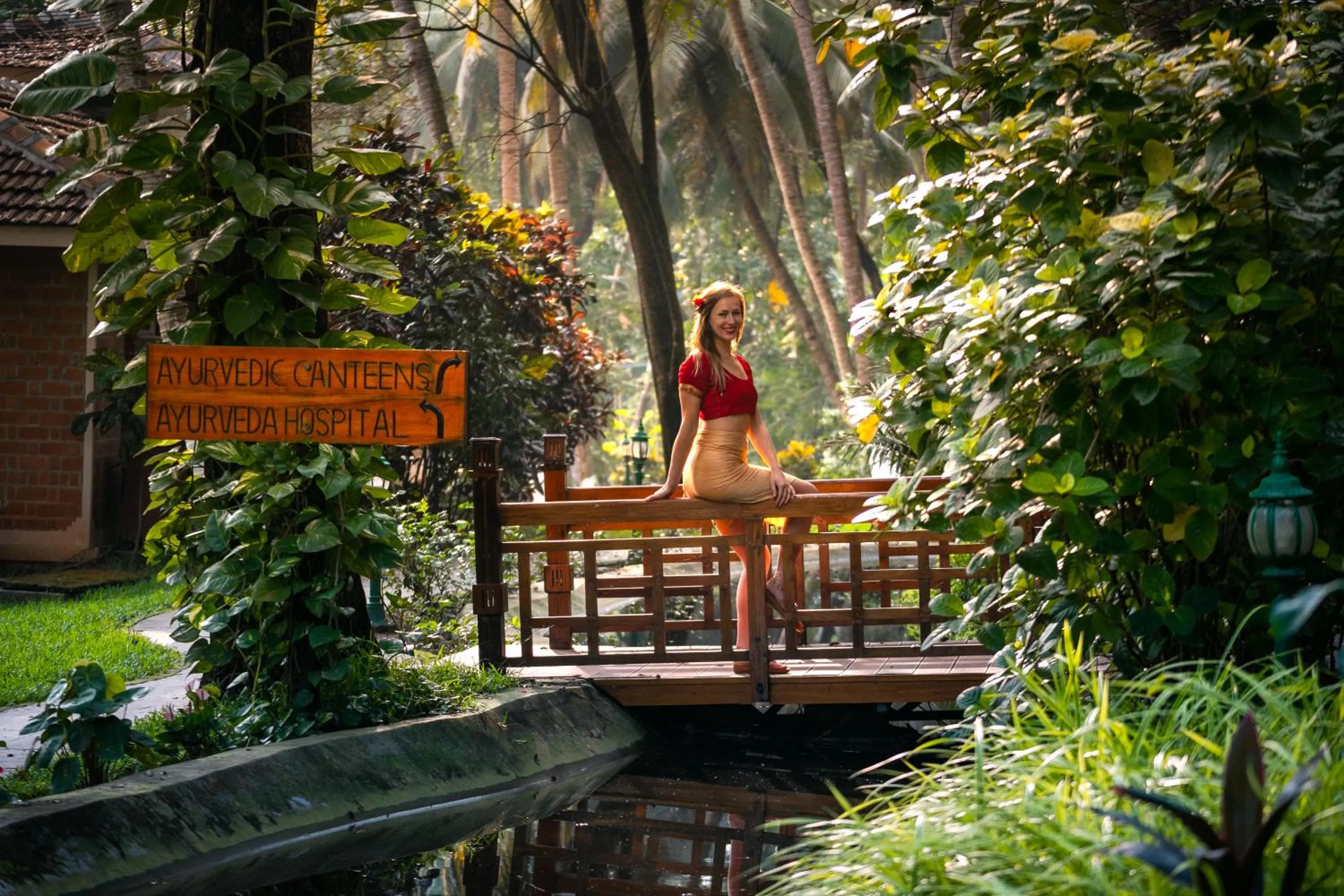 Garden view in Kairali - The Ayurvedic Healing Village