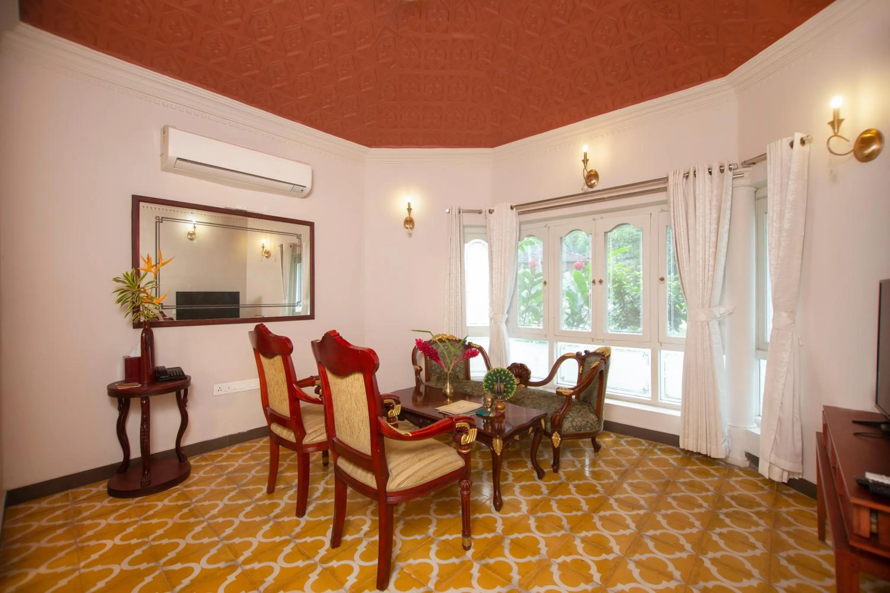 Living room in Kairali - The Ayurvedic Healing Village