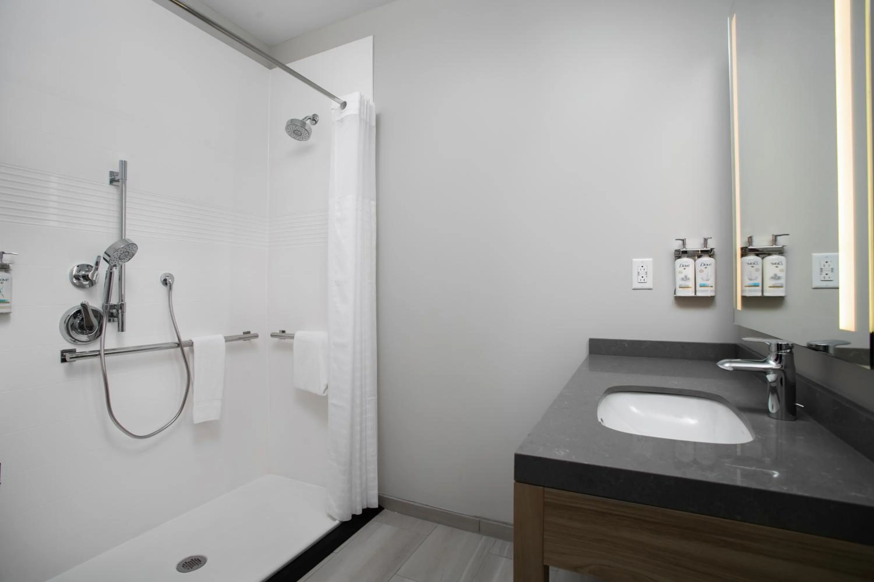 Bathroom in Candlewood Suites Chattanooga Hamilton Place by IHG