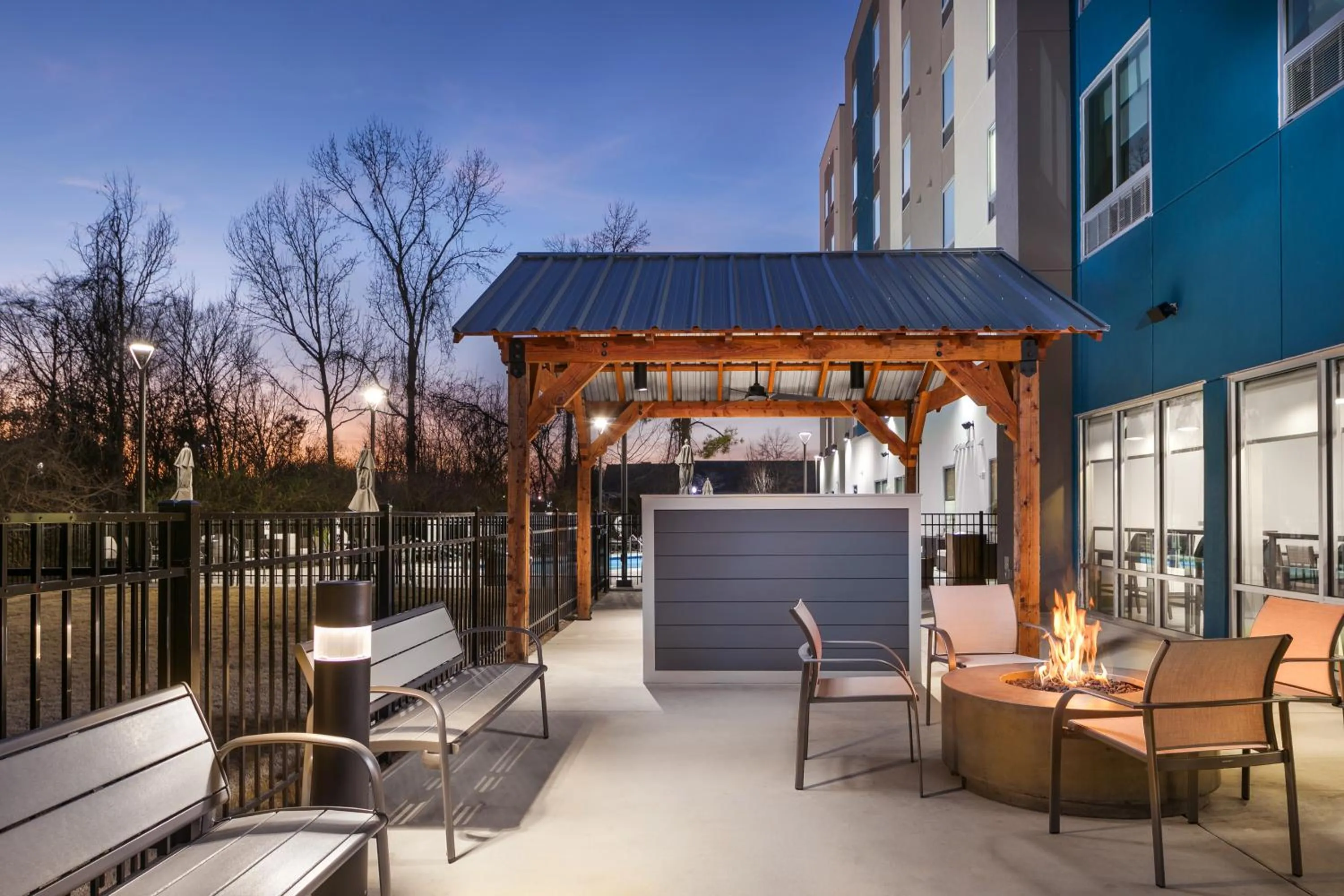 Patio in Candlewood Suites Chattanooga Hamilton Place by IHG