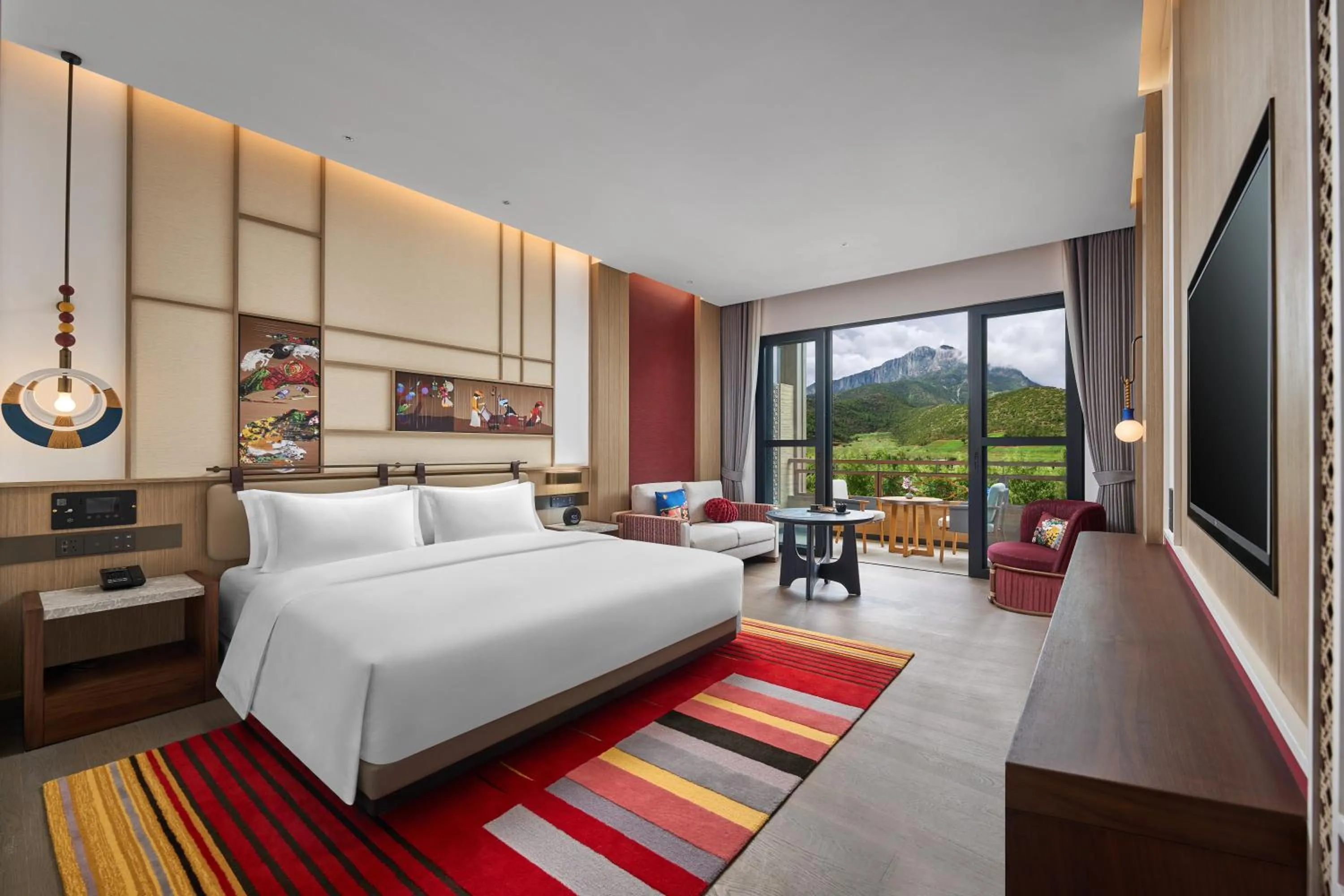 Bed in Hotel Indigo Lugu Lake by IHG