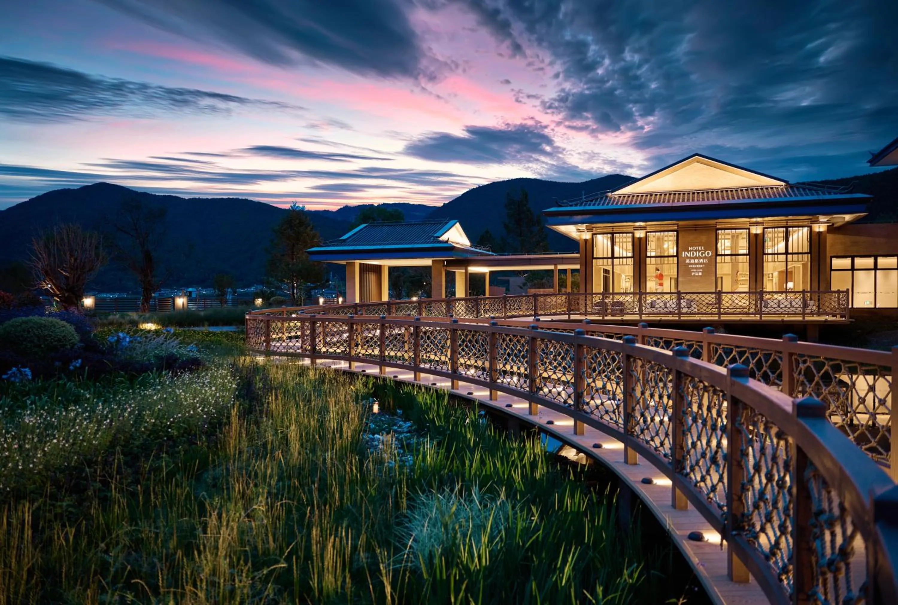 Inner courtyard view in Hotel Indigo Lugu Lake by IHG