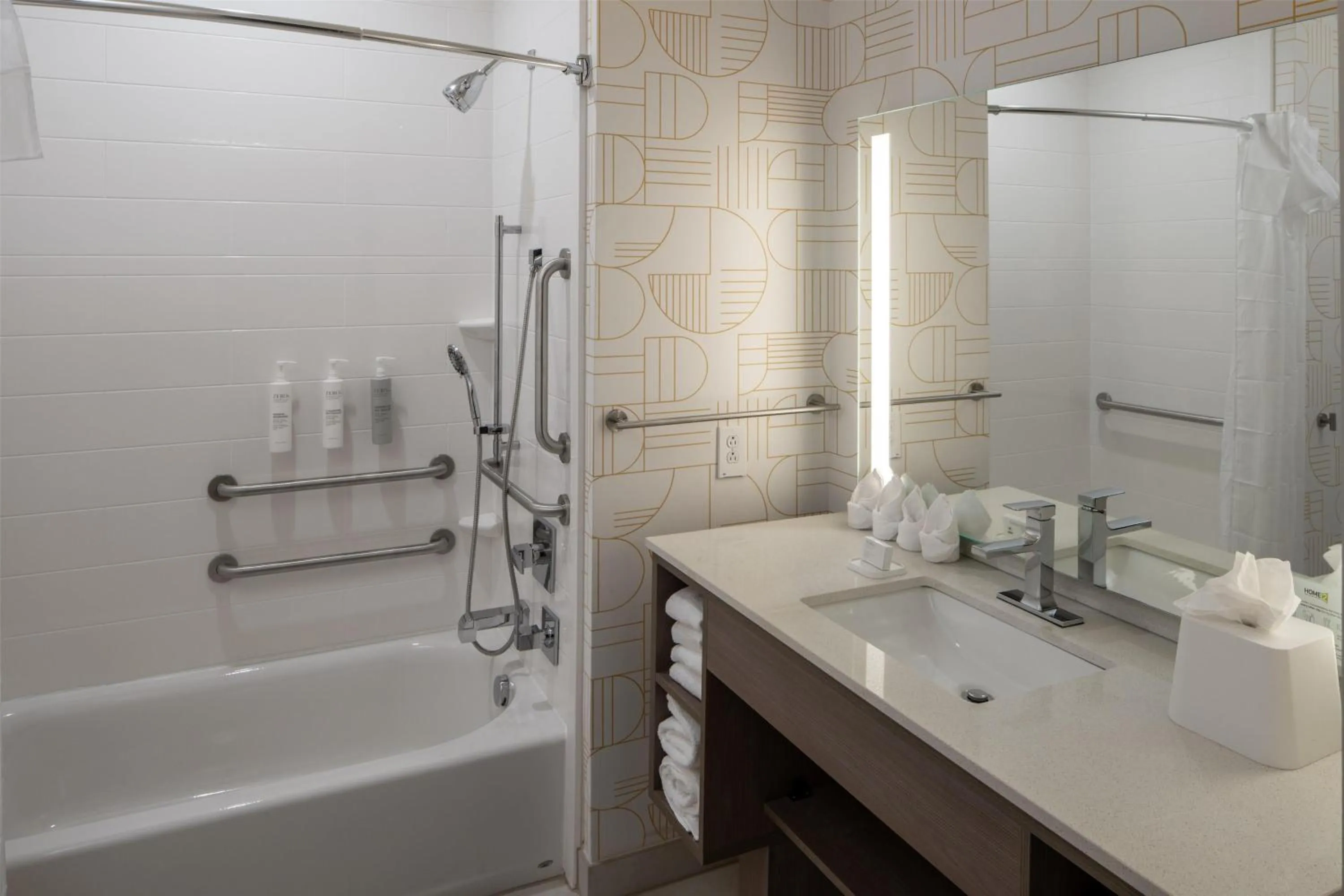 Bathroom in Home2 Suites By Hilton West Lafayette