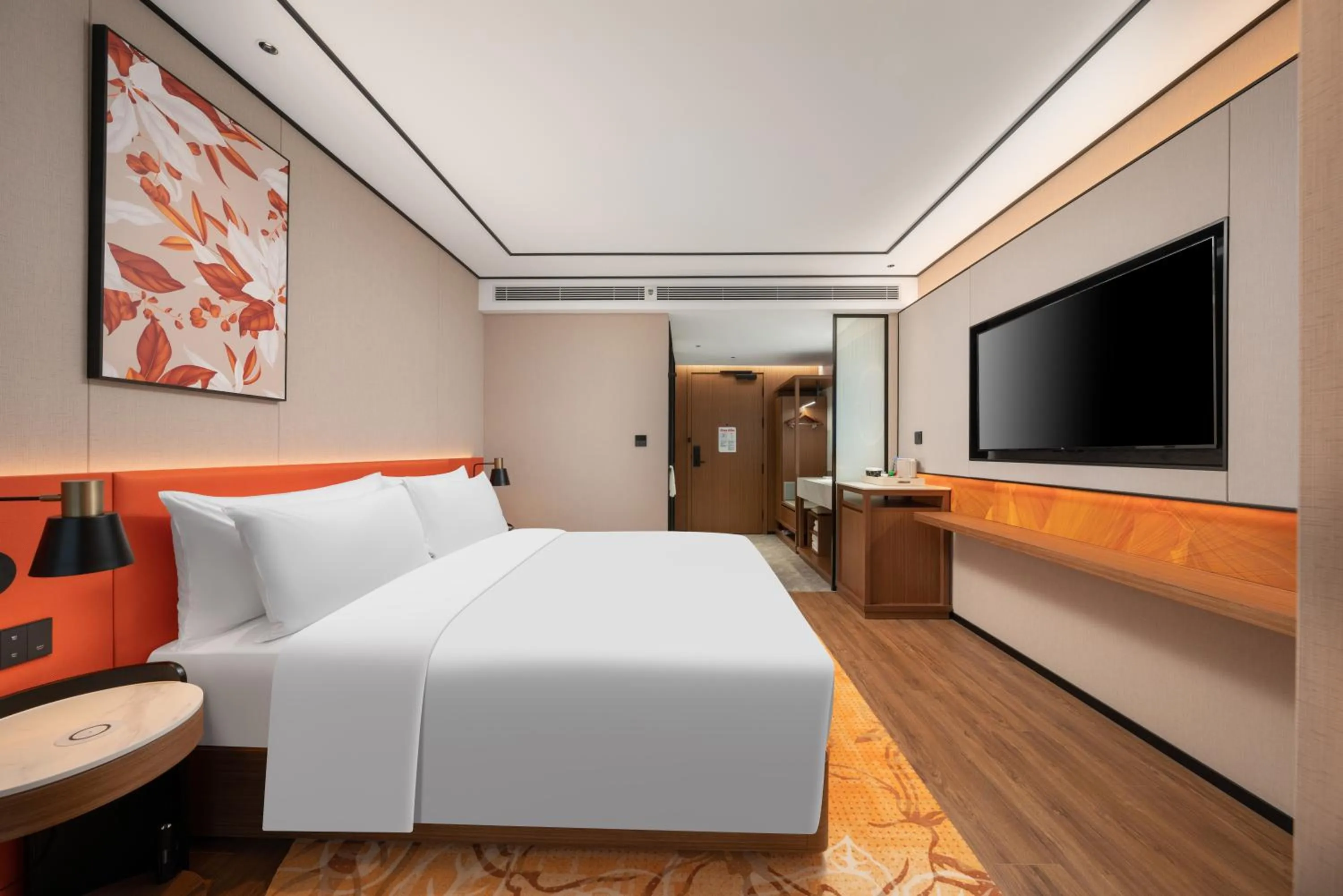 Bed in Hilton Garden Inn Tianjin Railway Station