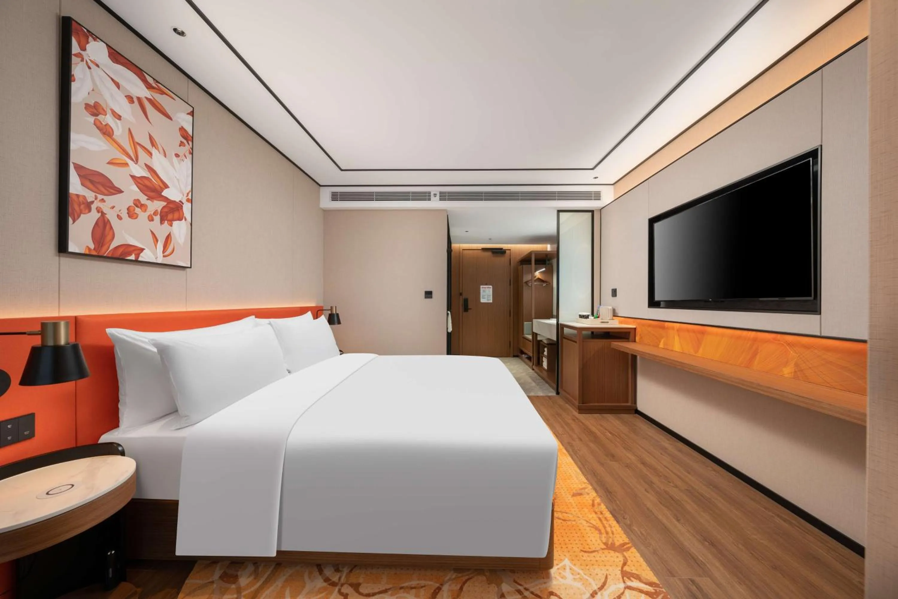 Bed in Hilton Garden Inn Tianjin Railway Station