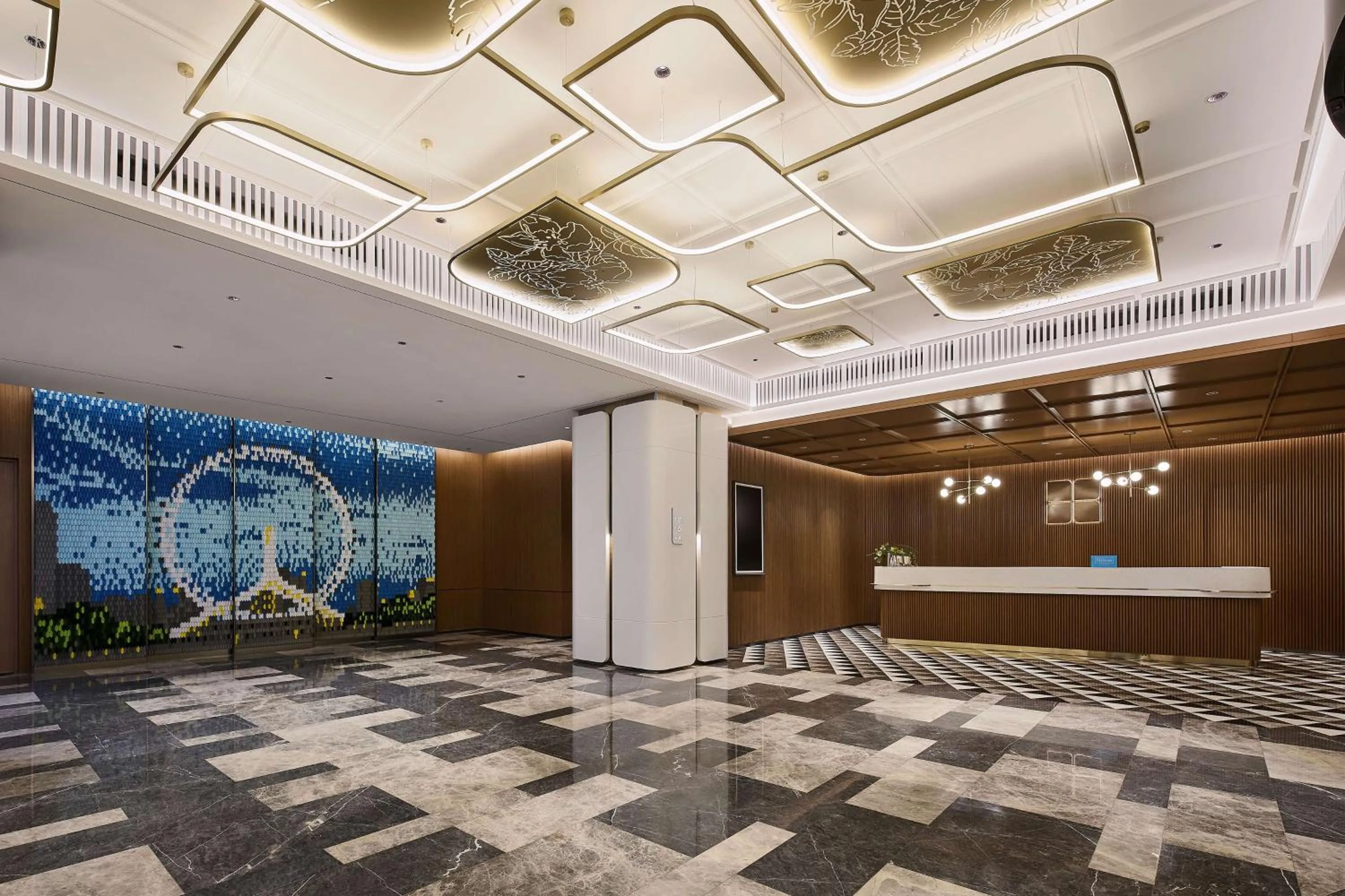 Lobby or reception in Hilton Garden Inn Tianjin Railway Station