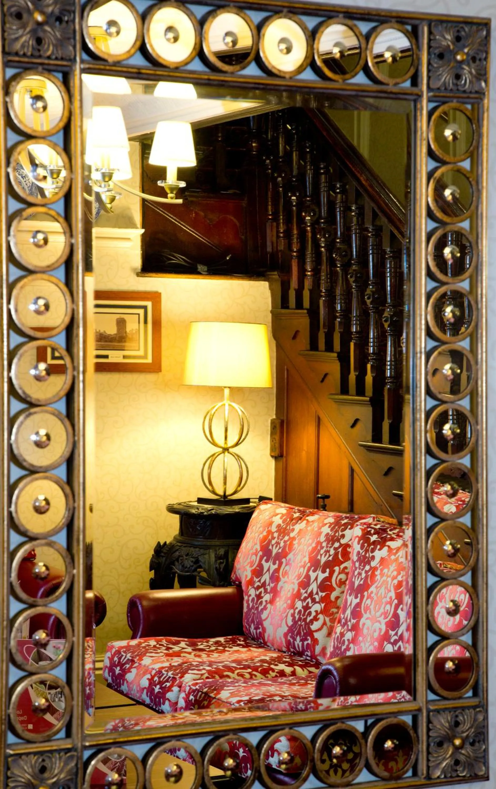 Decorative detail, Bed in The George Hotel