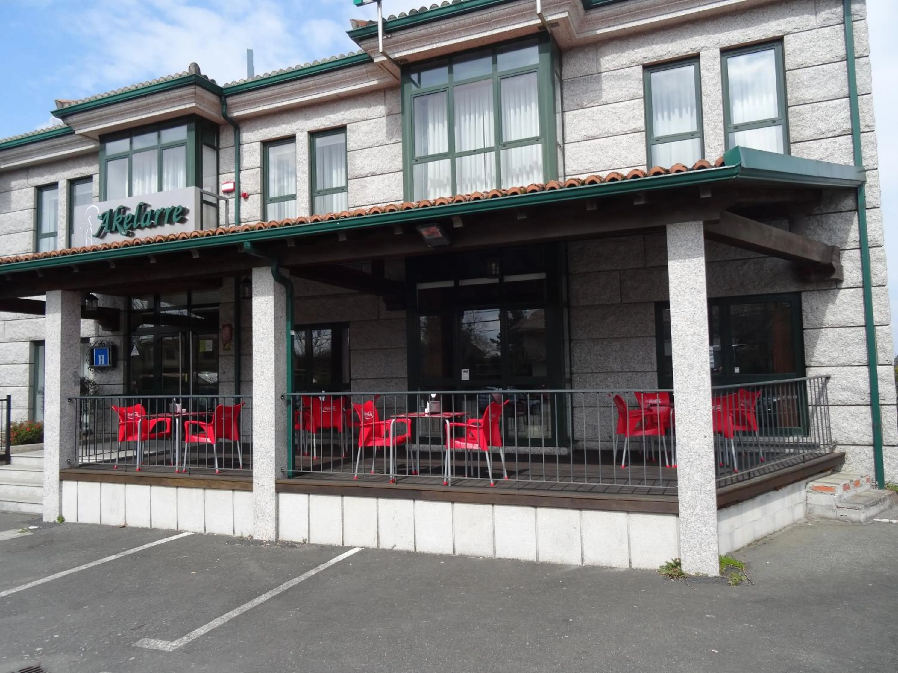 Patio in Hotel Akelarre