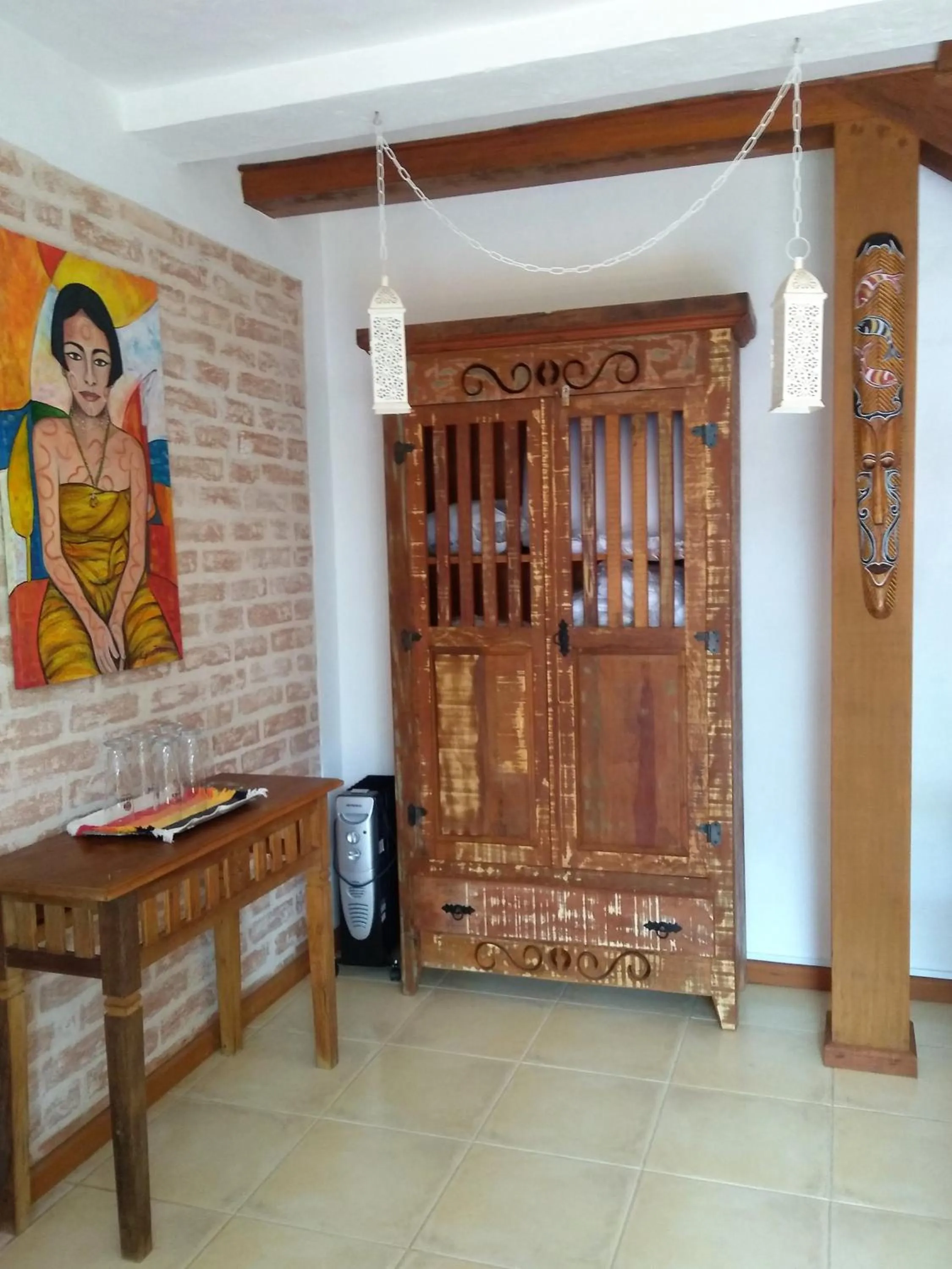 Decorative detail in Nas Nuvens Hospedaria