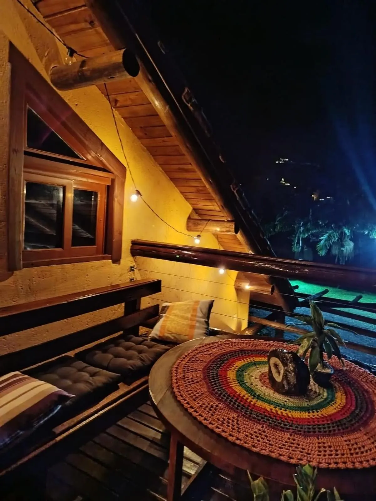 Balcony/Terrace in Chalés Pousada Malacara