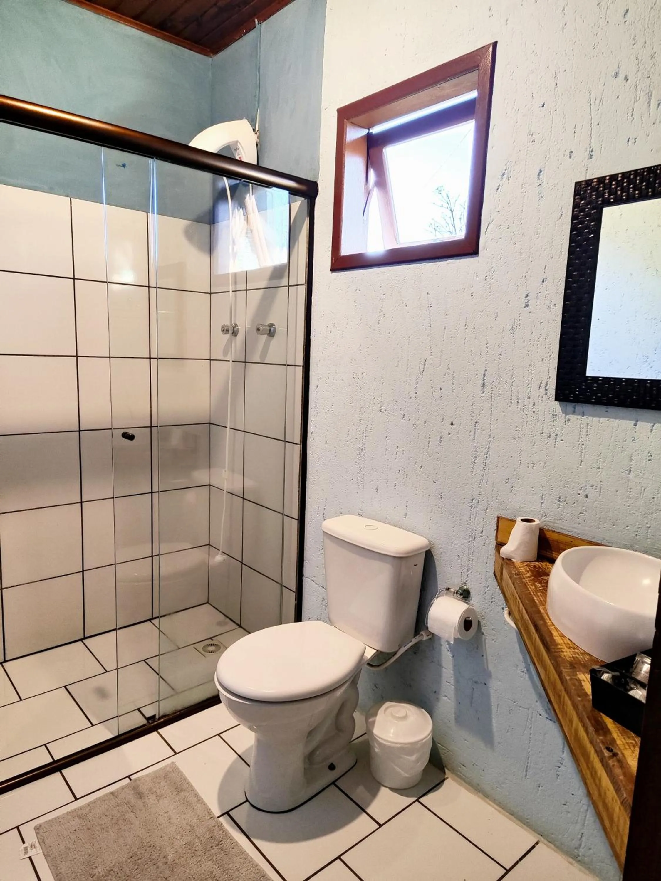 Shower in Chalés Pousada Malacara