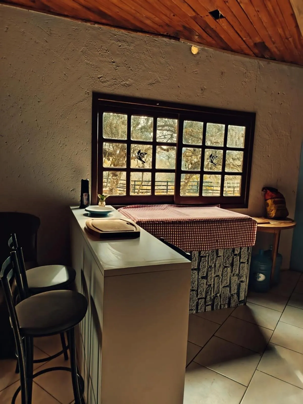 BBQ facilities in Chalés Pousada Malacara