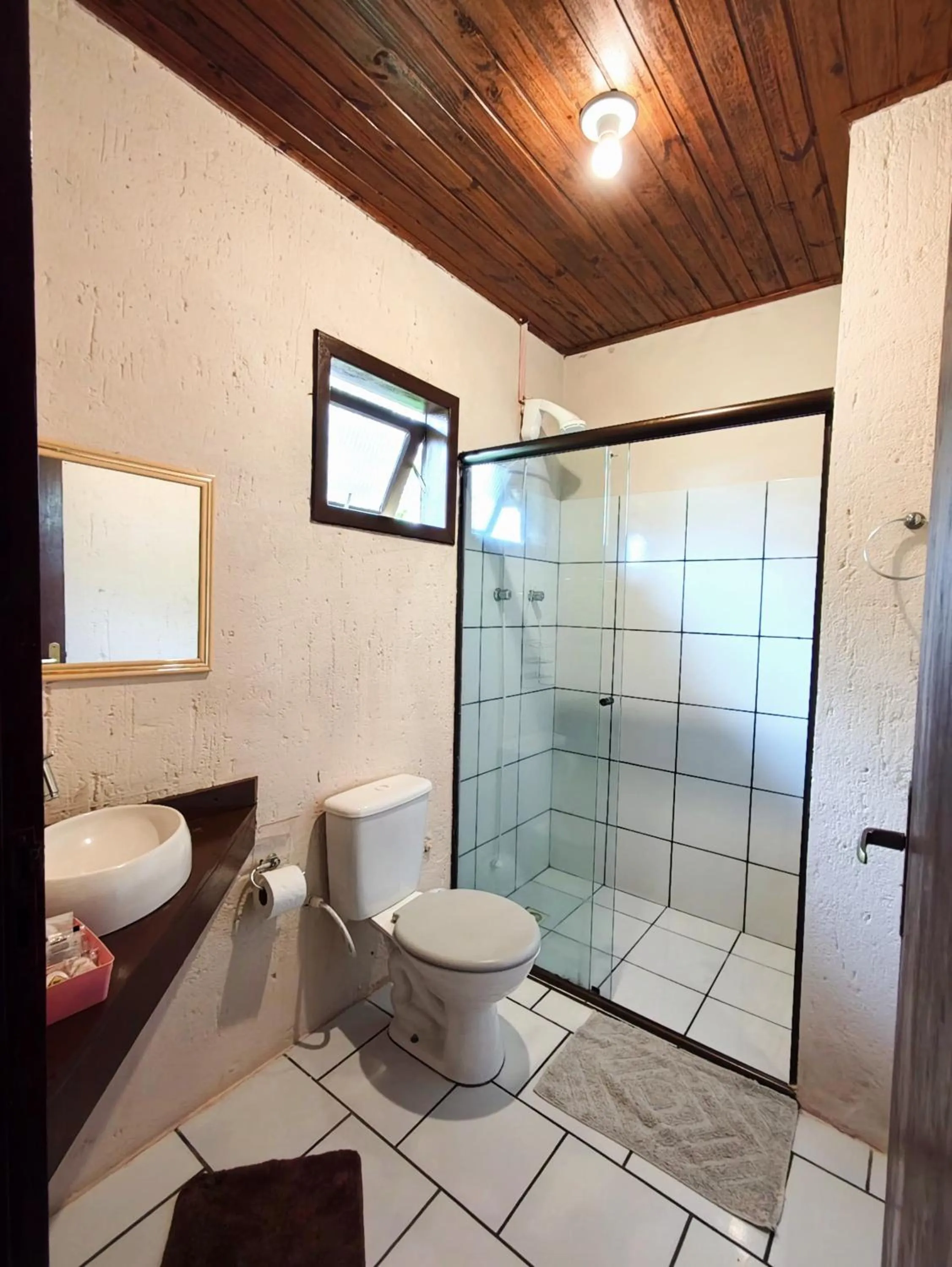 Shower in Chalés Pousada Malacara