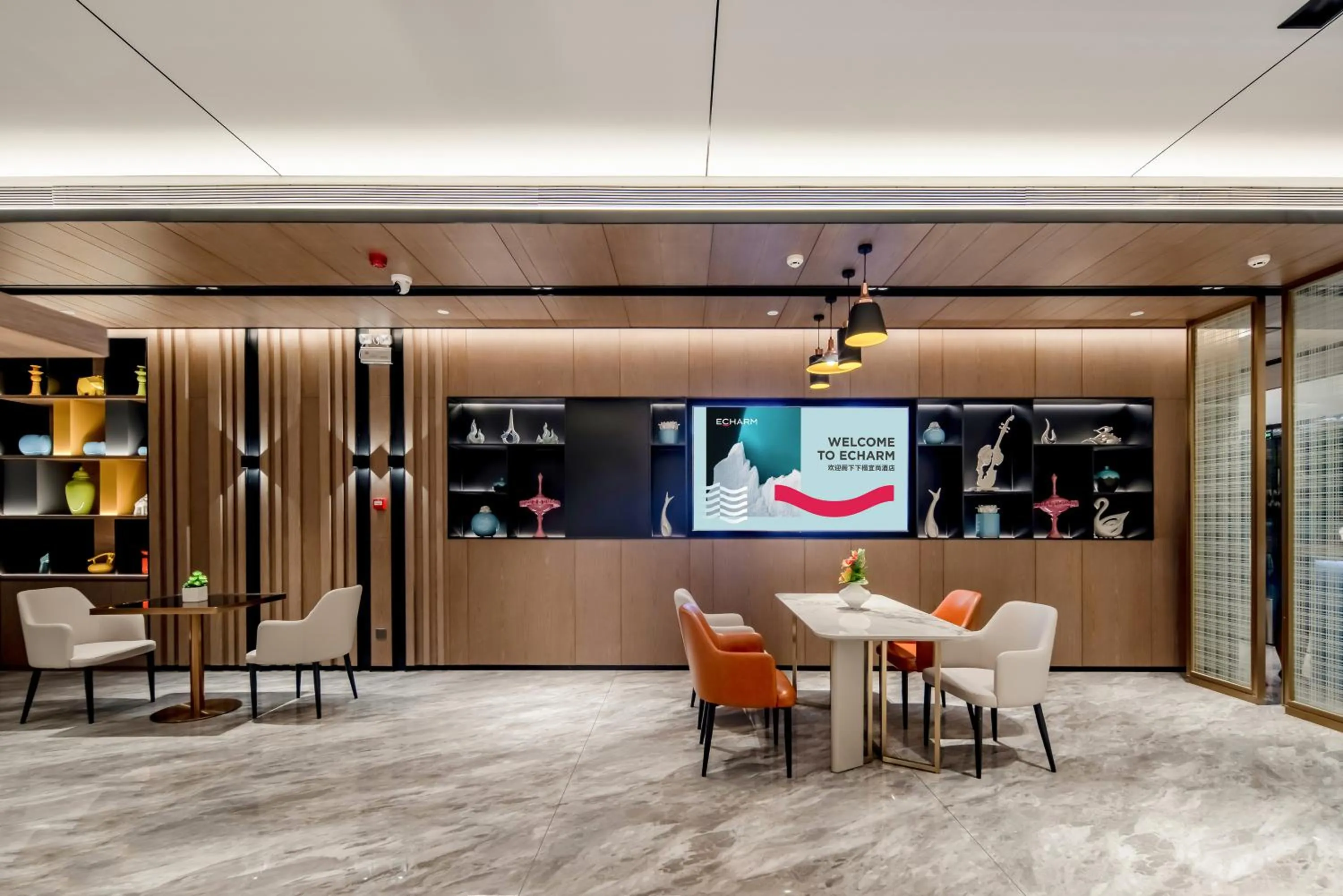 Living room in Eharm Hotel Baise Jingxi Jinxiu Ancient Town