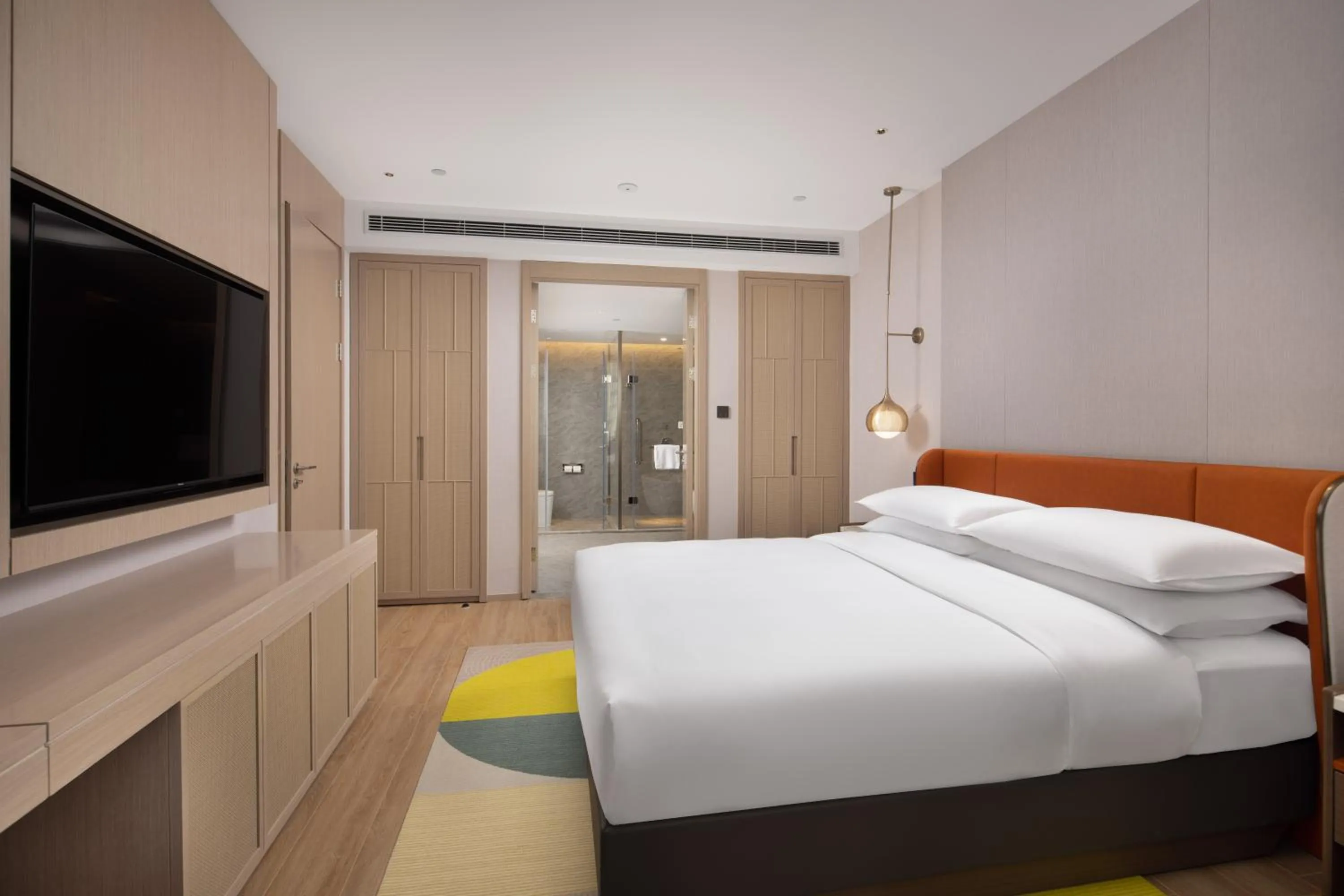 Bedroom, Bed in Home2 Suite by Hilton Hangzhou Qianjiang New Town