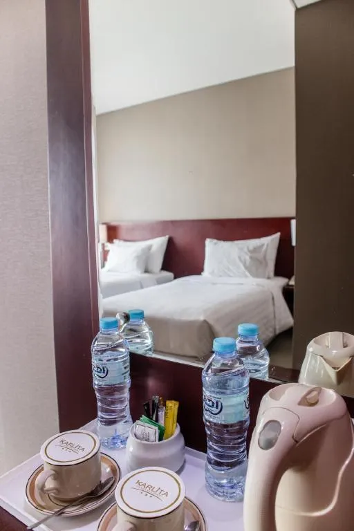 Bed in Karlita Hotel Tegal