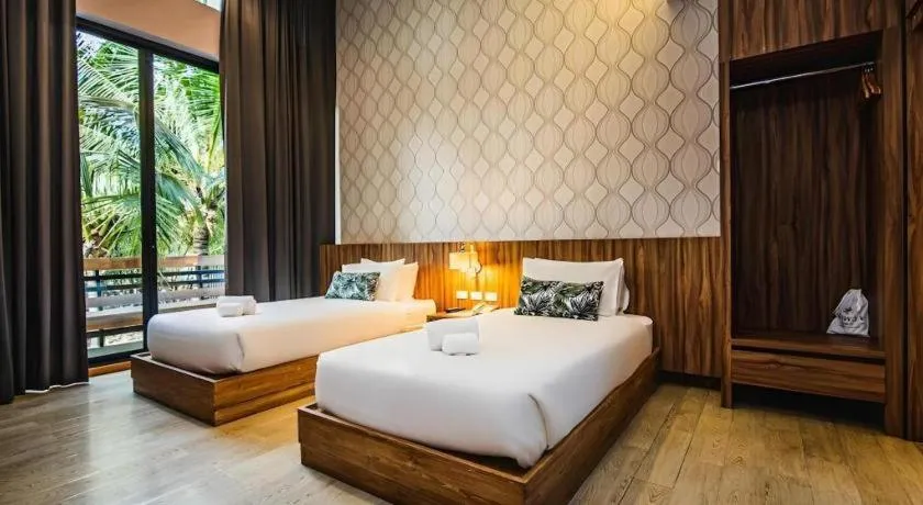 Bed in Lumphawa Amphawa Resort
