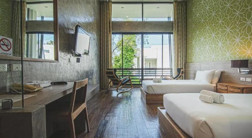 Bed in Lumphawa Amphawa Resort