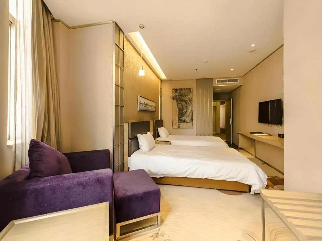 Bed in GreenTree Alliance Shenzhen Shekou Sea World Taizi Road Hotel