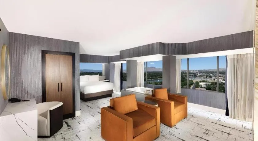 Bed in Peppermill Resort Spa Casino